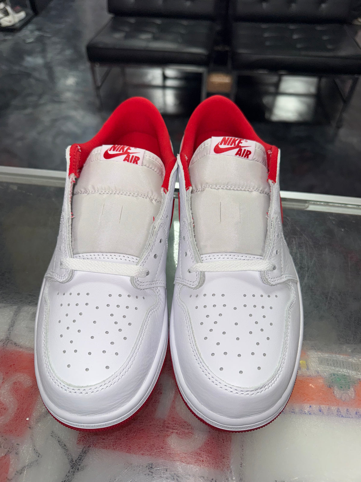 Size 10.5 Air Jordan 1 Low "University Red" Brand New