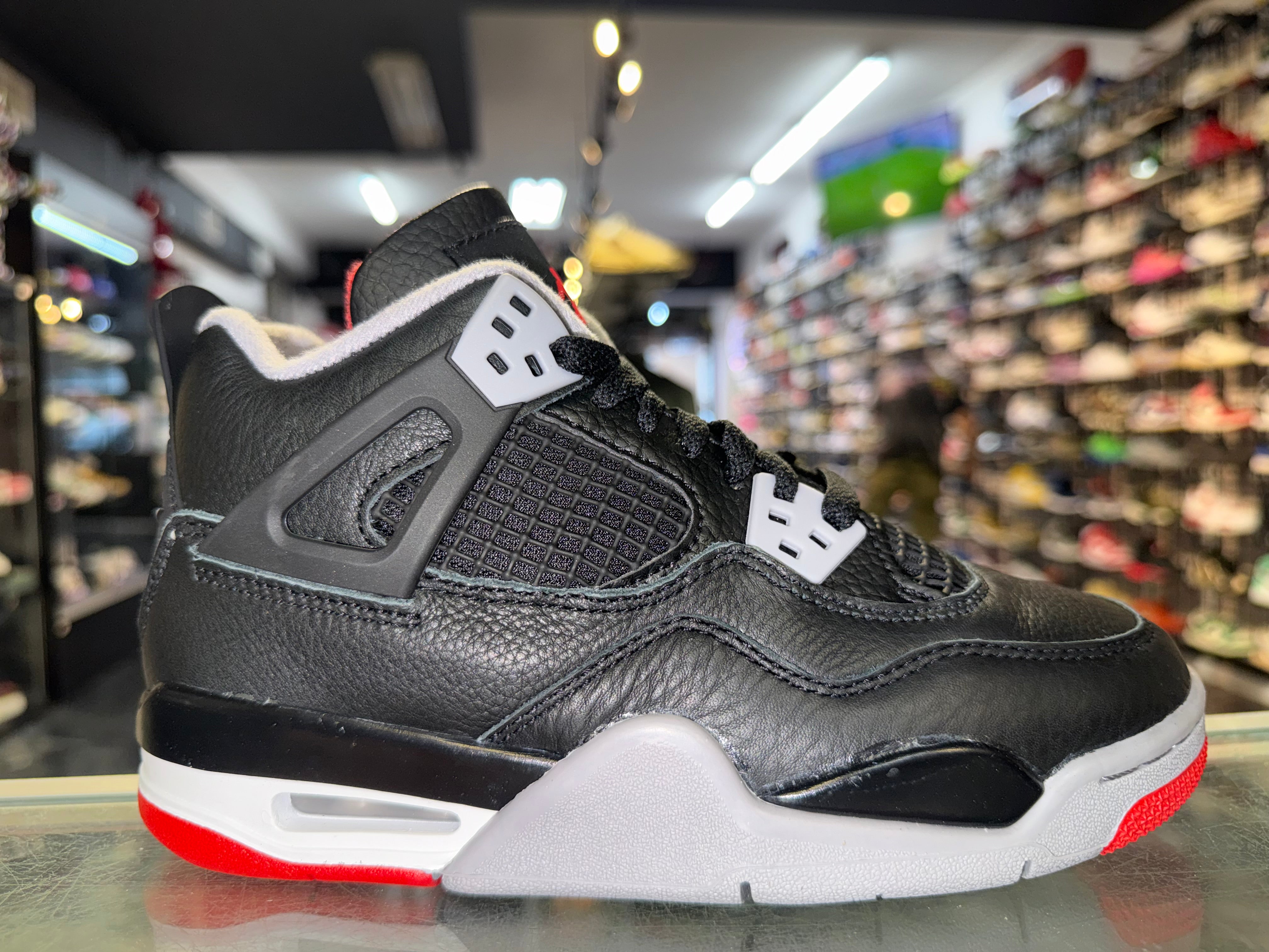 Size 3.5y Air Jordan 4 "Bred Reimagined" Brand New