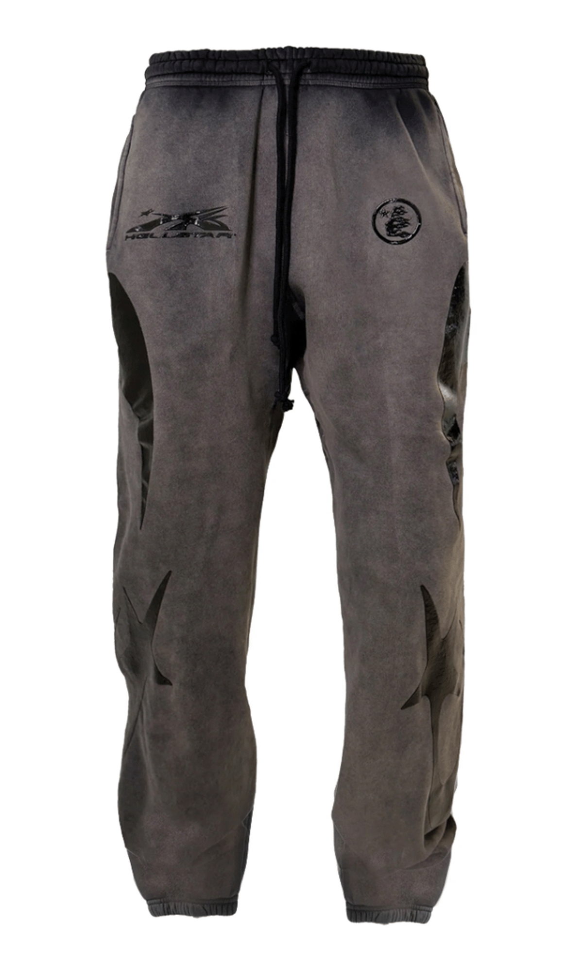 Size XS (Fits S) Hellstar Shooting Star Sweatpants “Black/Grey”