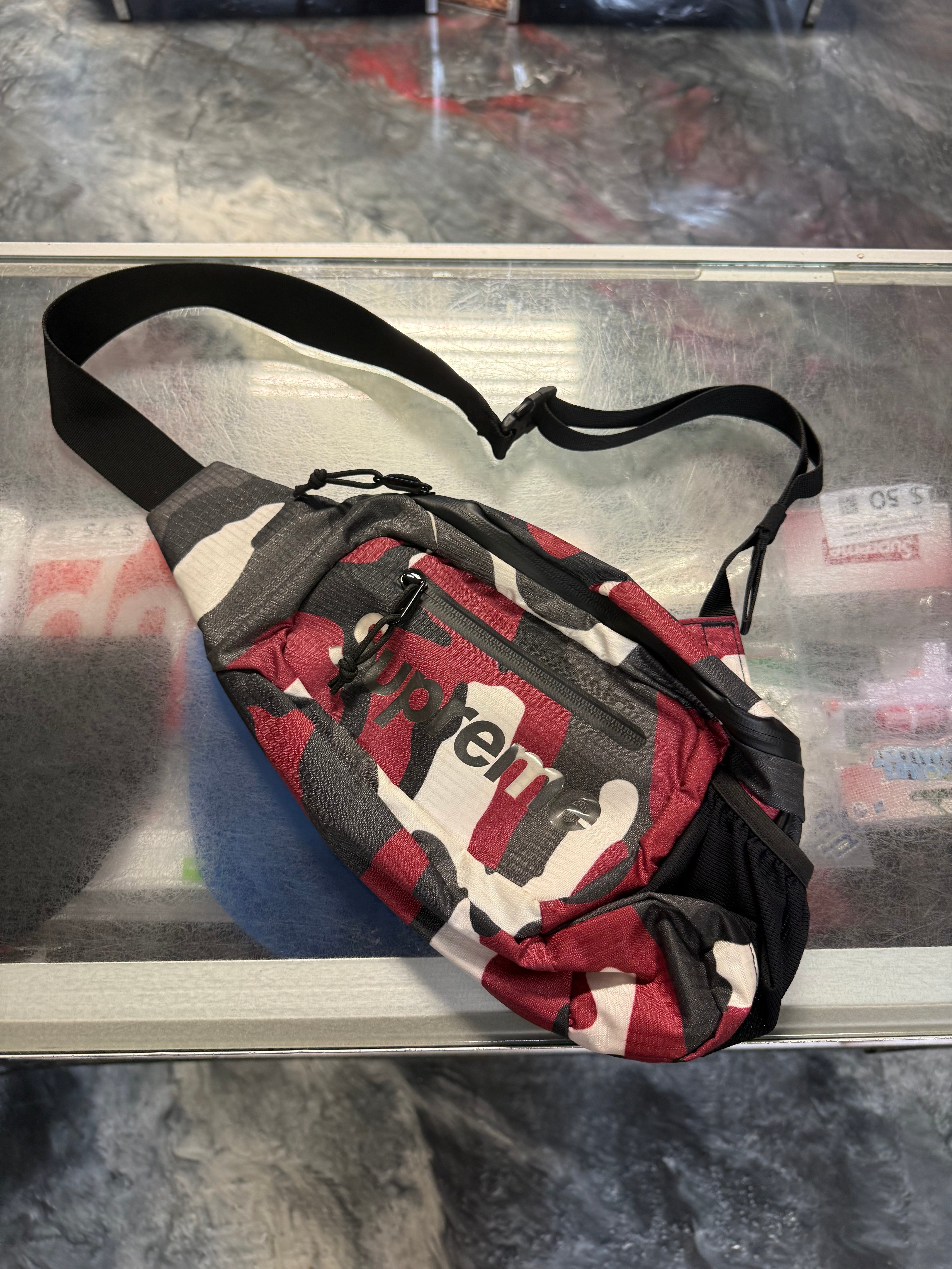 Size OS Supreme Camo Sling Bag “Red”