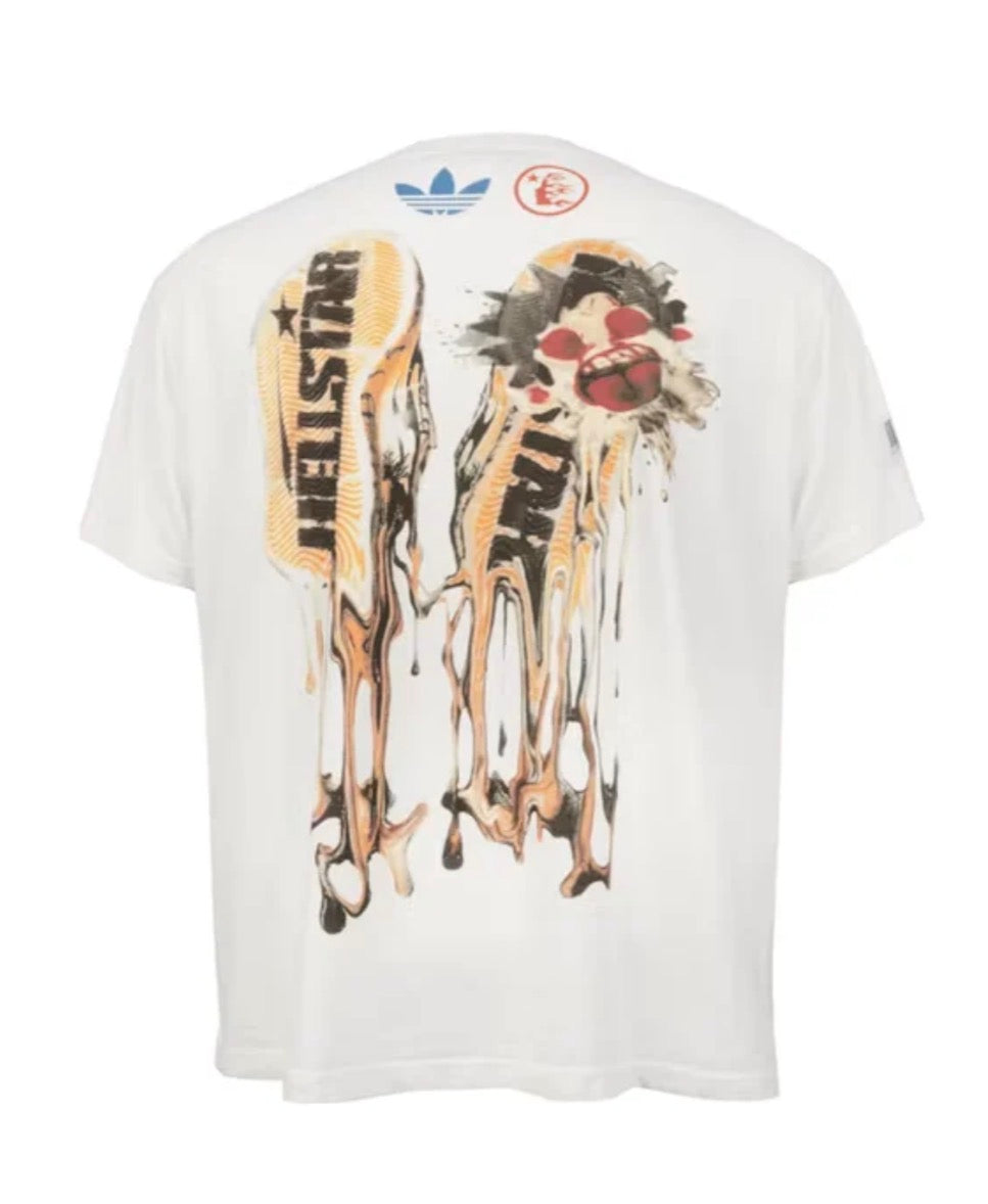 Size S (Fits M) Hellstar x Adidas Creamsicle Tee “Multicolor” Brand New