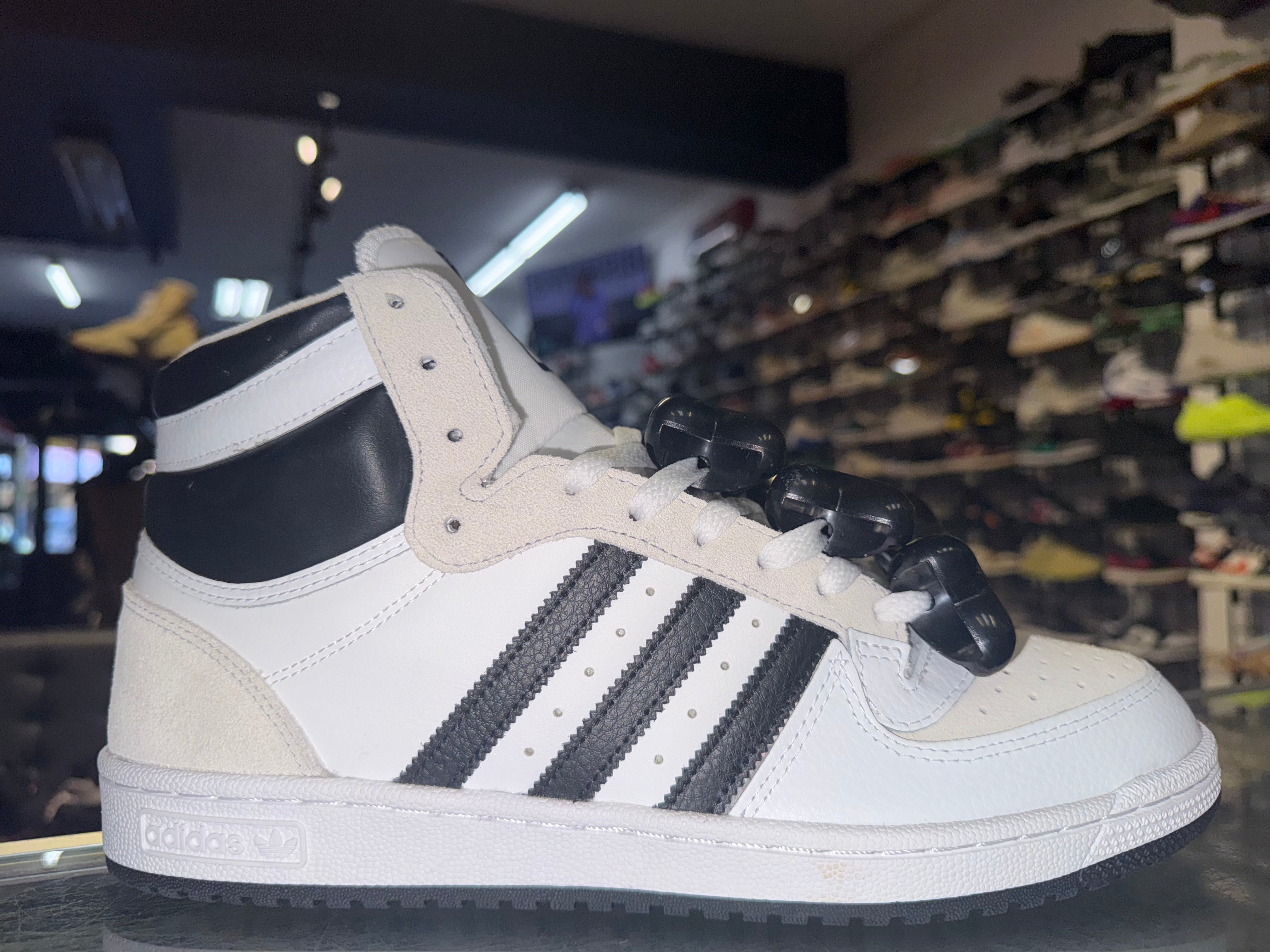Size 12 Adidas Top Ten Hi (With Jeremy Scott Bones) “Black White” Brand New