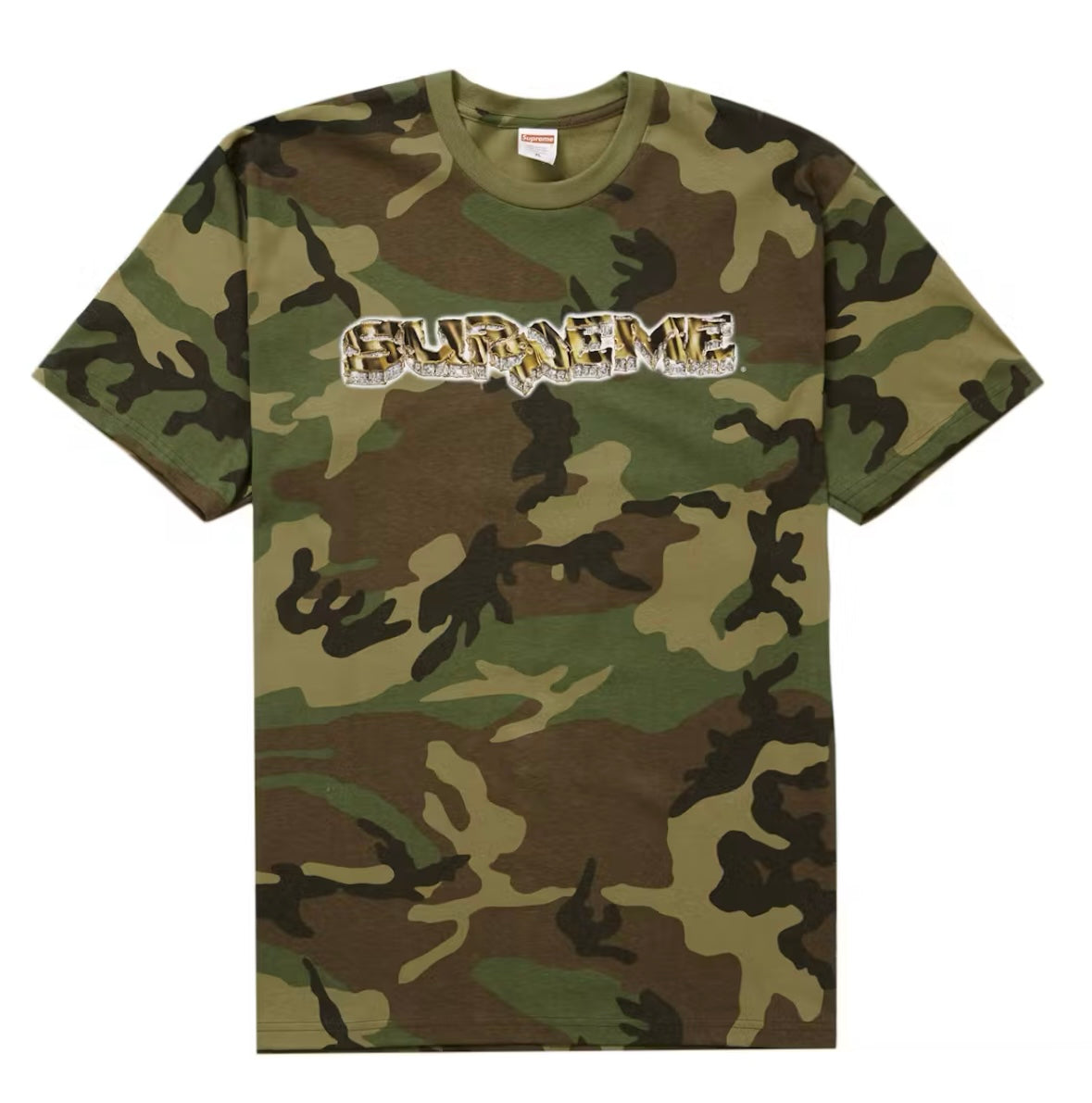 Size M Supreme Diamond Tee "Woodland Camo" Brand New
