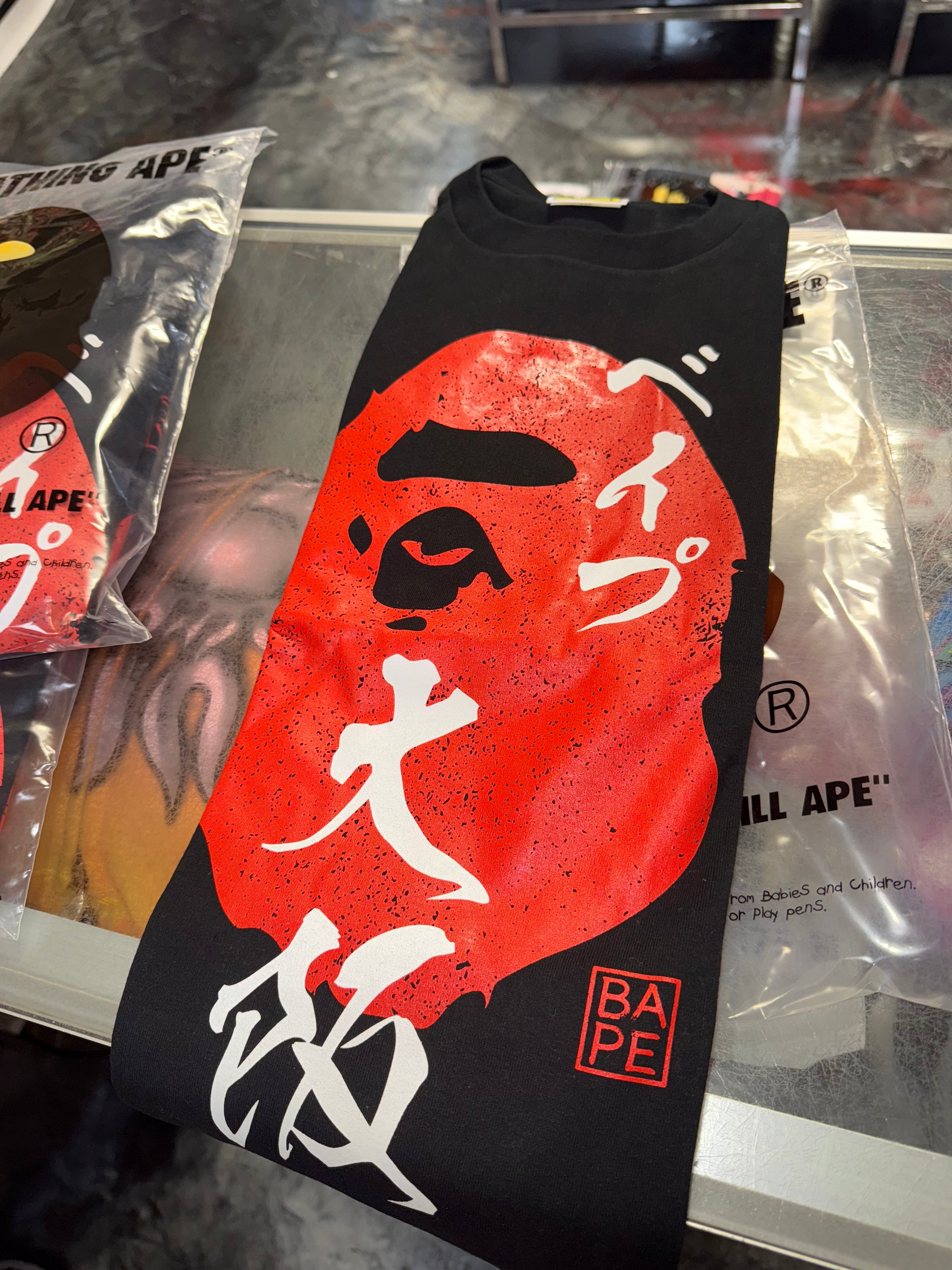 Size S Bape Ape Head Seal Tee "Black" Brand New