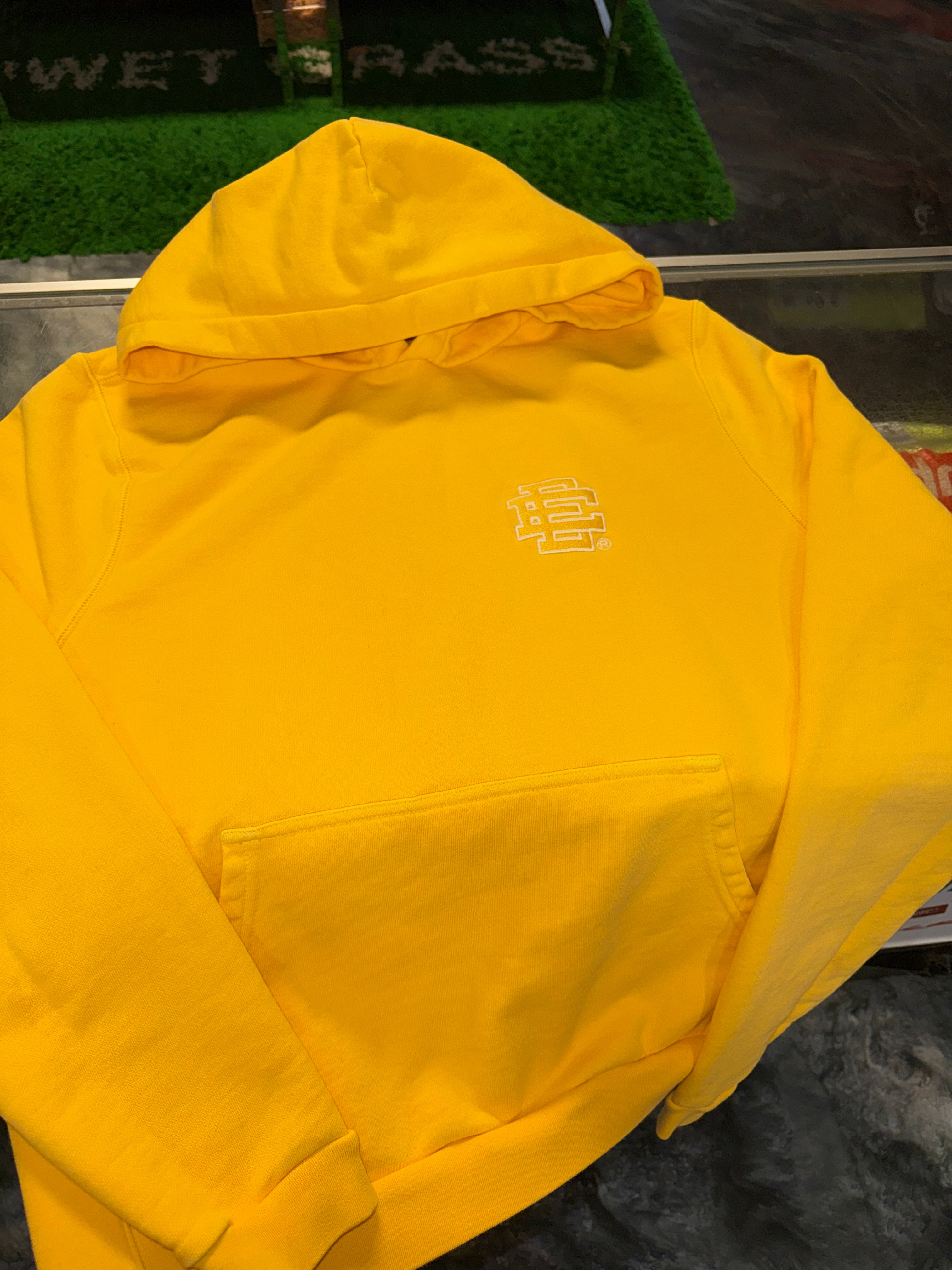 Size L (Fits M) Eric Emanuel EE Hoodie “Yellow”