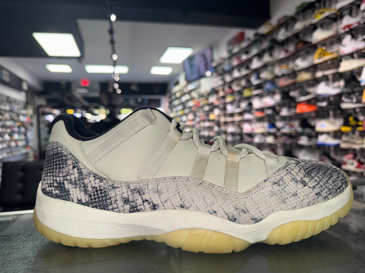 Size 12 Air Jordan 11 Low "Snake Light Bone"