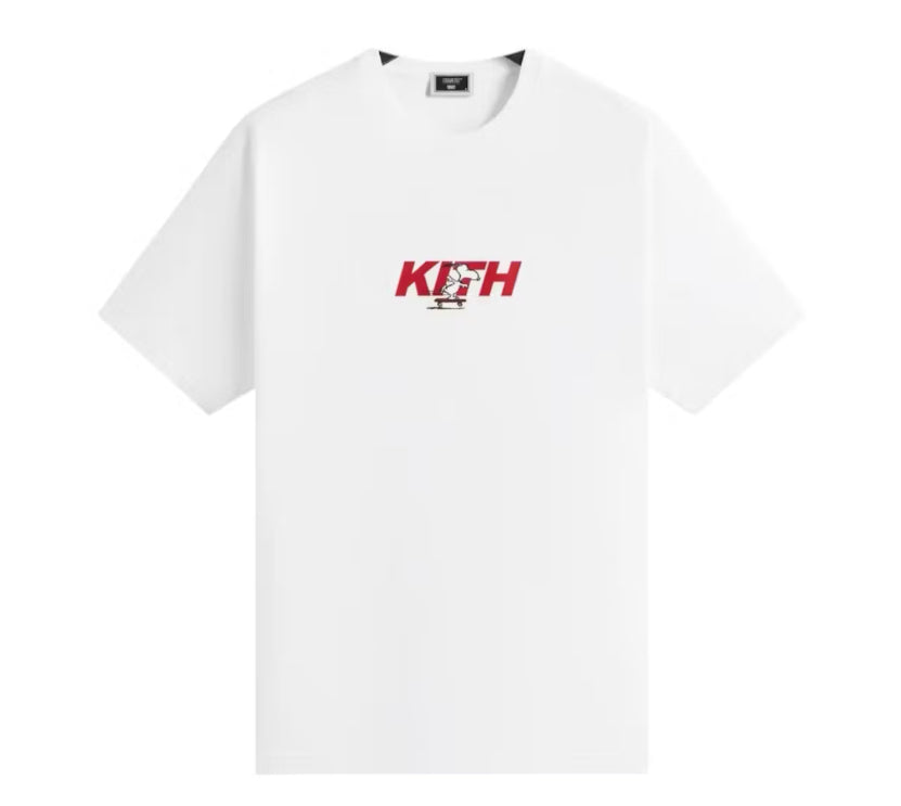 Size XL Kith Peanuts Skateboard Tee “White” Brand New