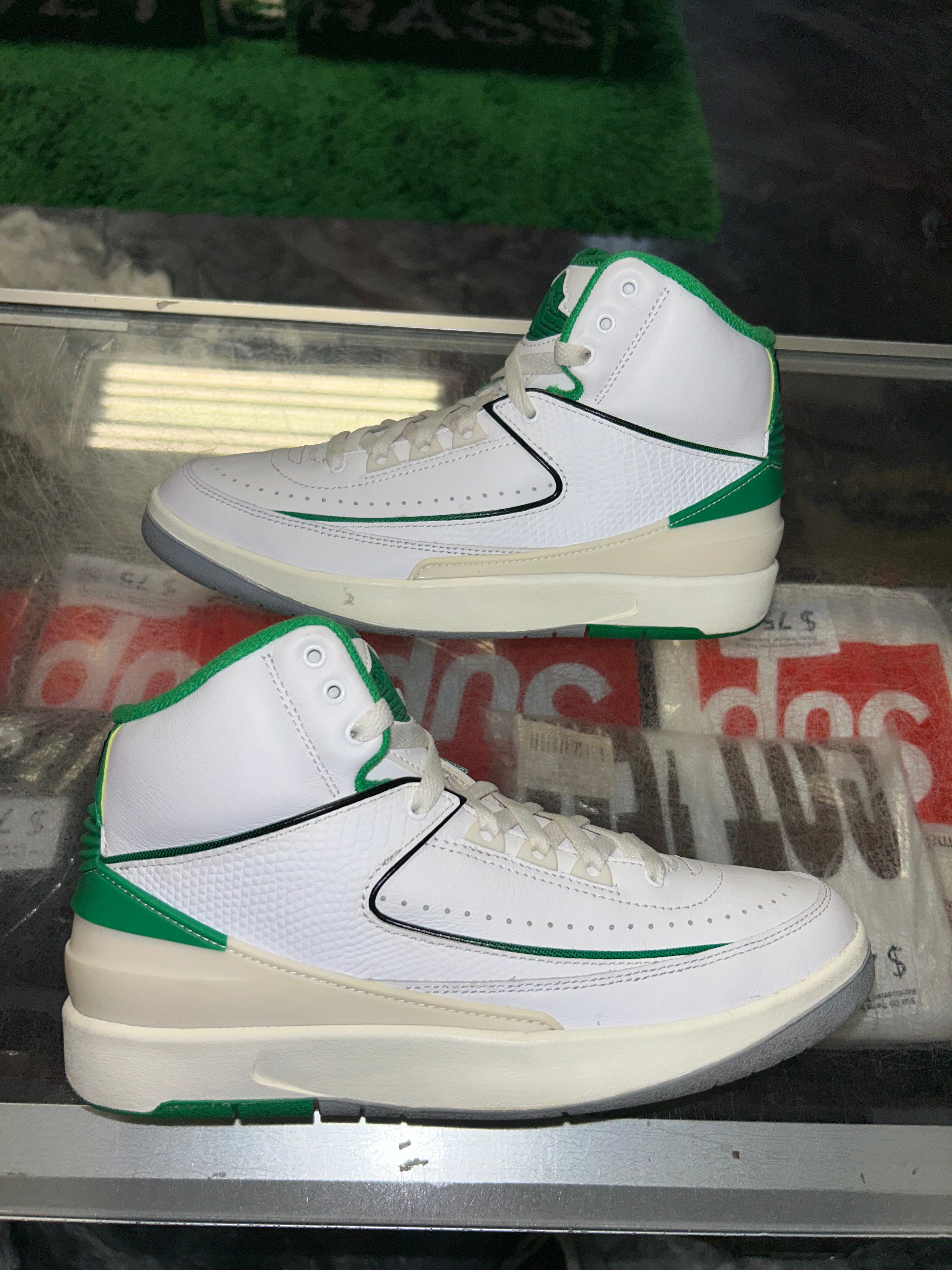 Size 7y AJ 2 "Lucky Green" - R