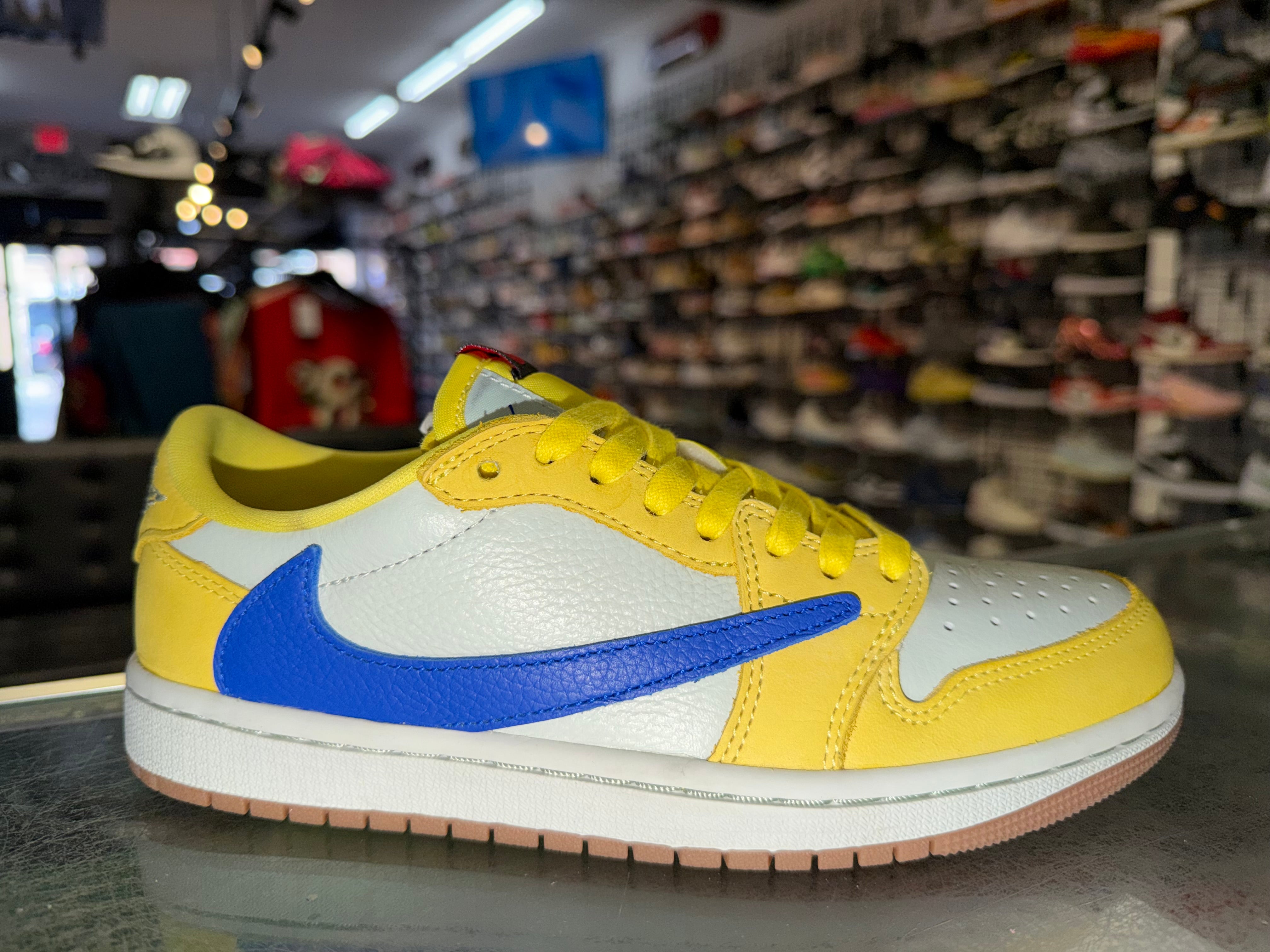 Size 5.5 (7W) Air Jordan 1 Low Travis Scott "Canary"