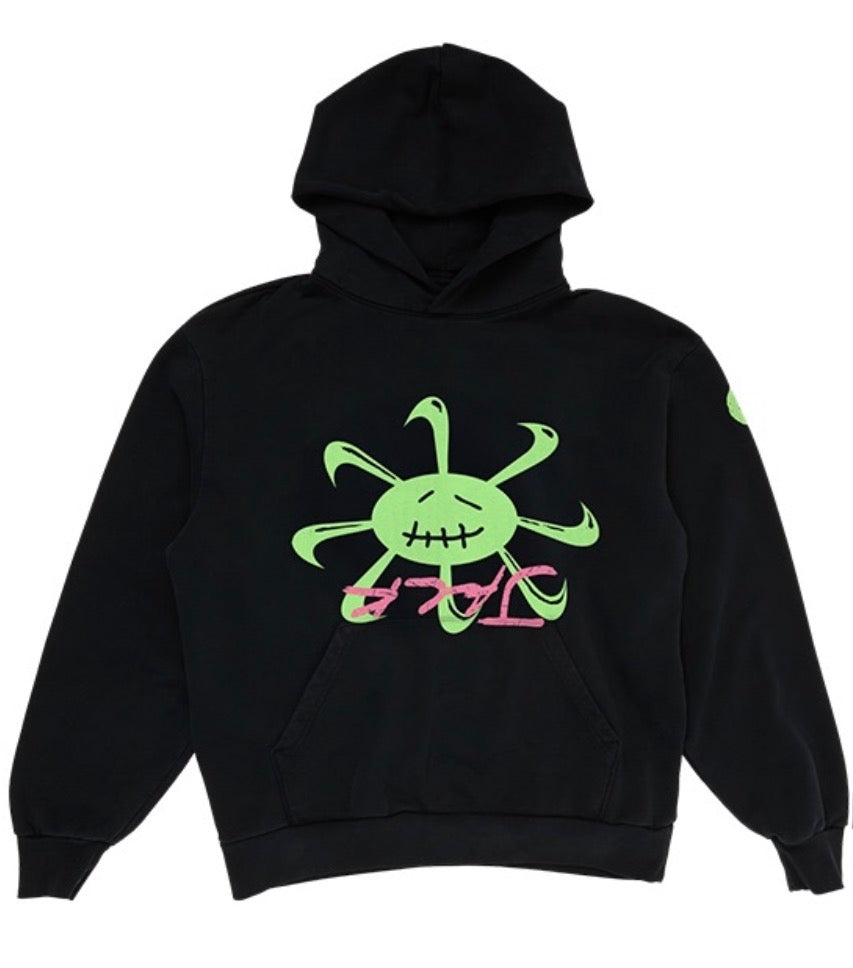 Size XL Cactus Jack x Nike Smiley Swoosh Hoodie “Black” Brand New