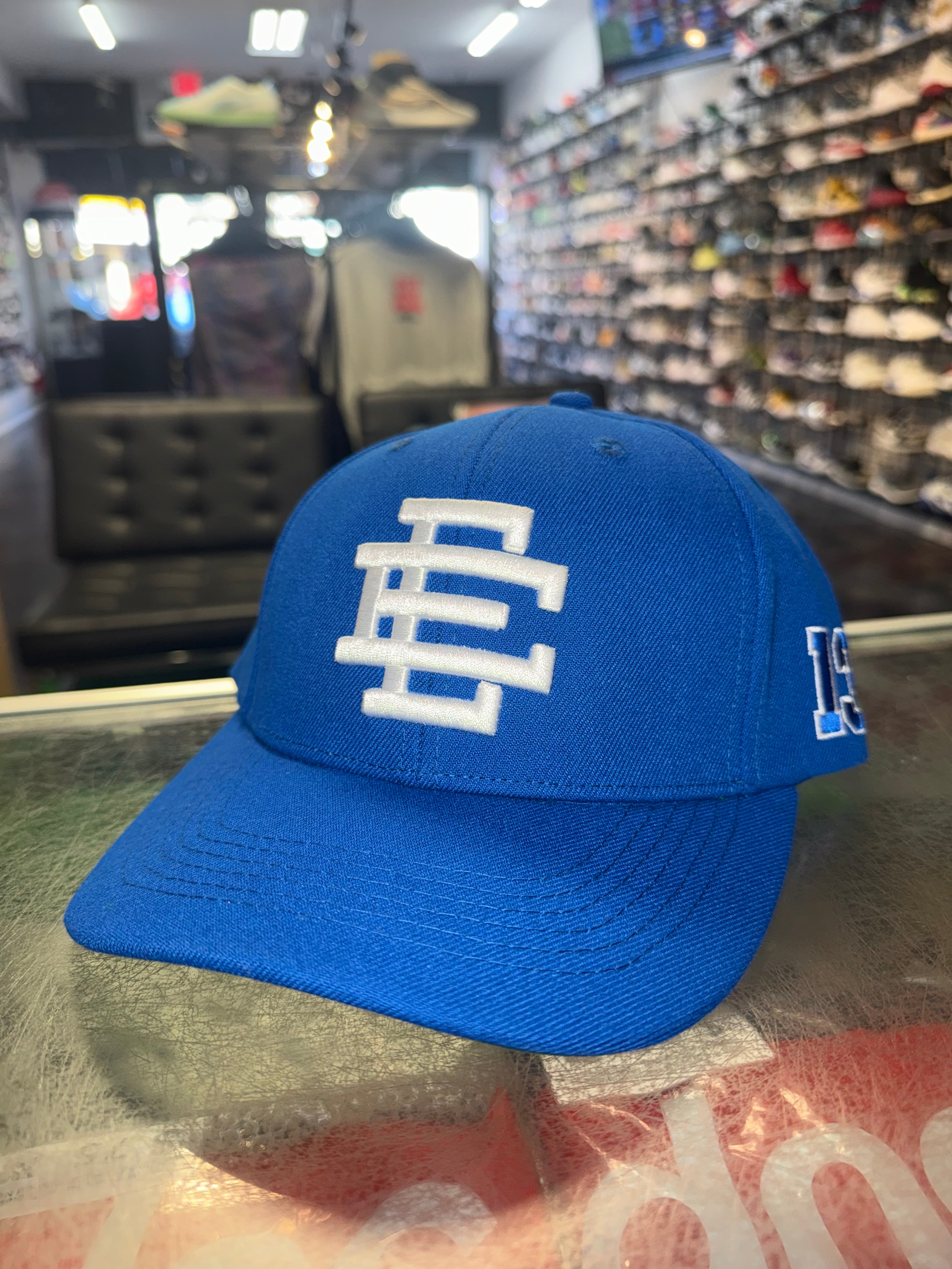 Size OS Eric Emanuel EE SnapBack Hat “Blue 13” Brand New