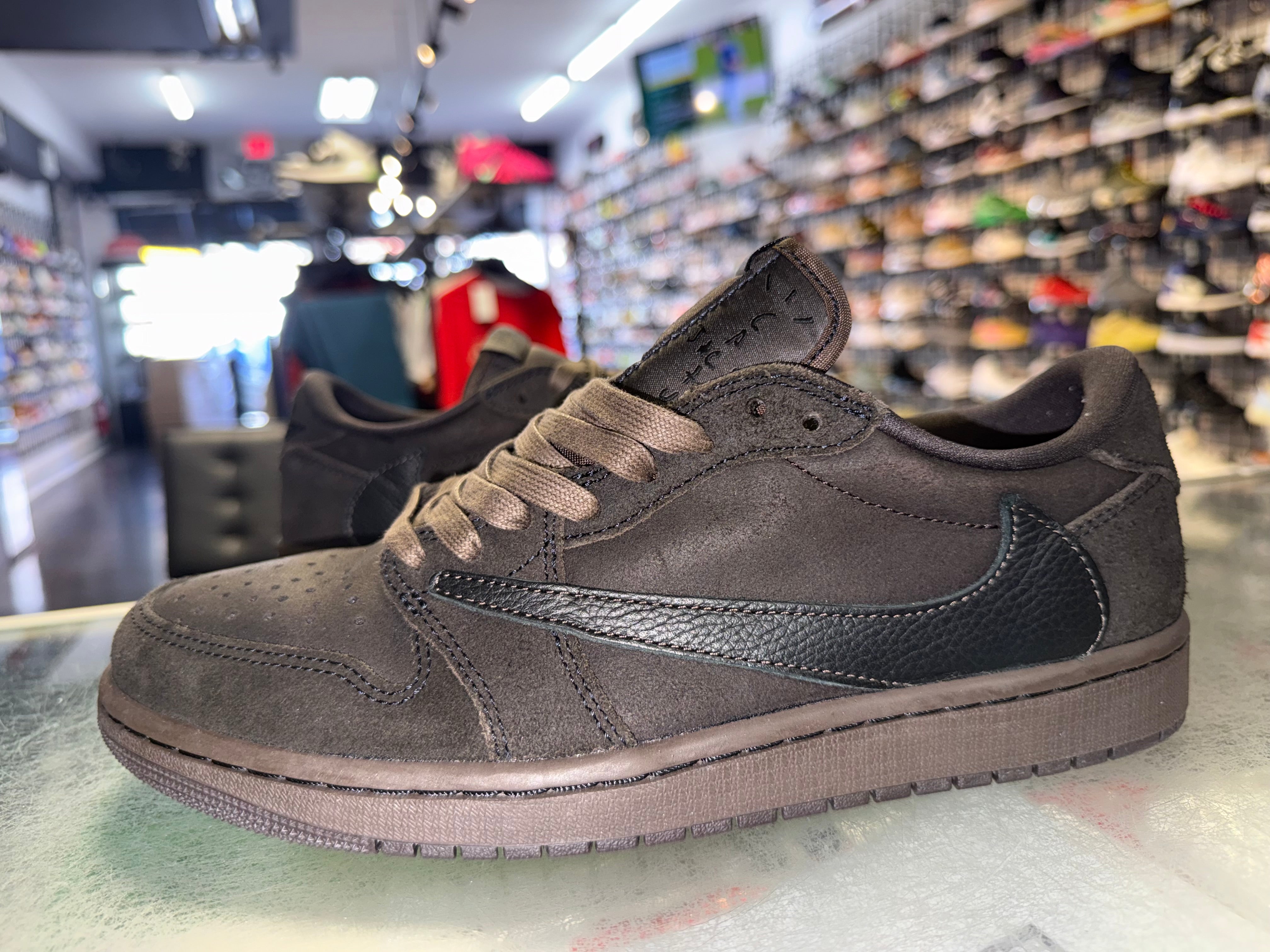 Size 9 Air Jordan 1 Low Travis Scott "Velvet Brown"