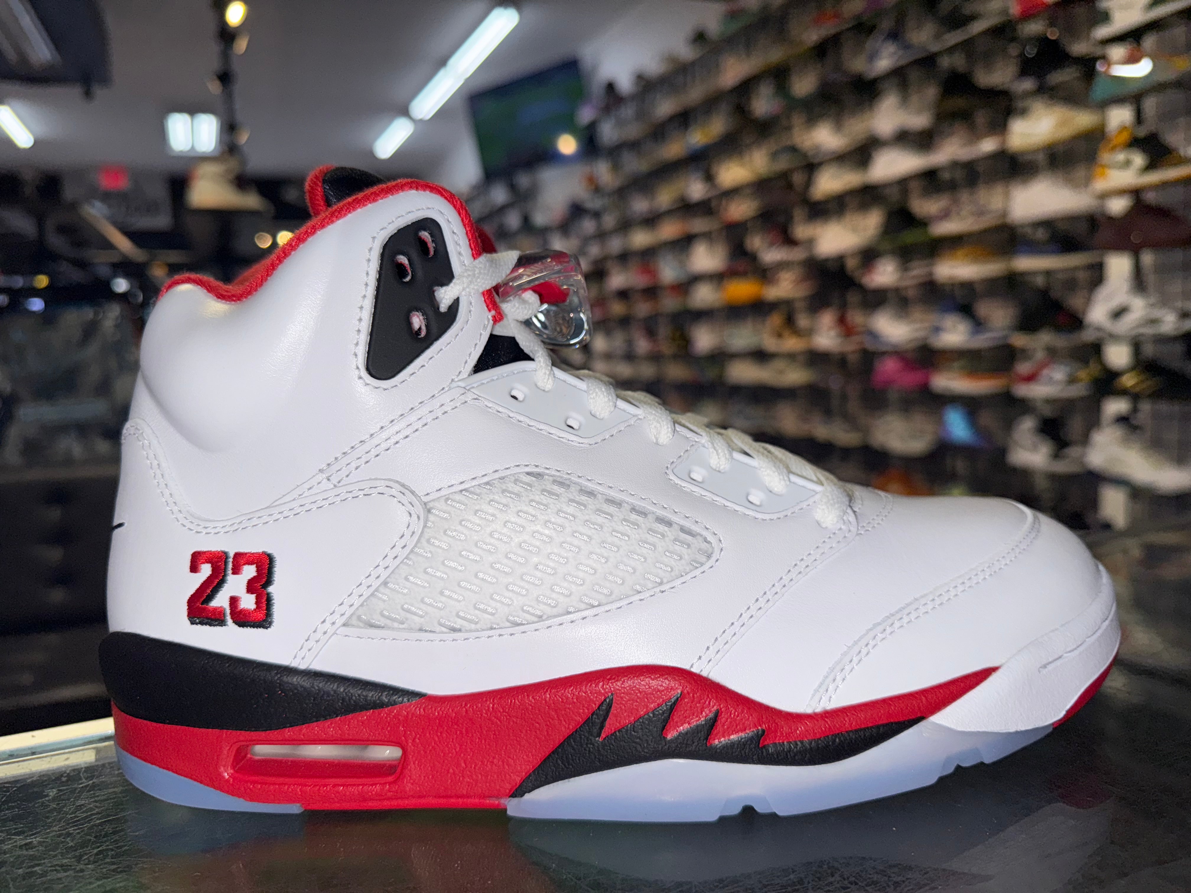 Size 9.5 Air Jordan 5 “Fire Red Black Tongue” 2025 Brand New