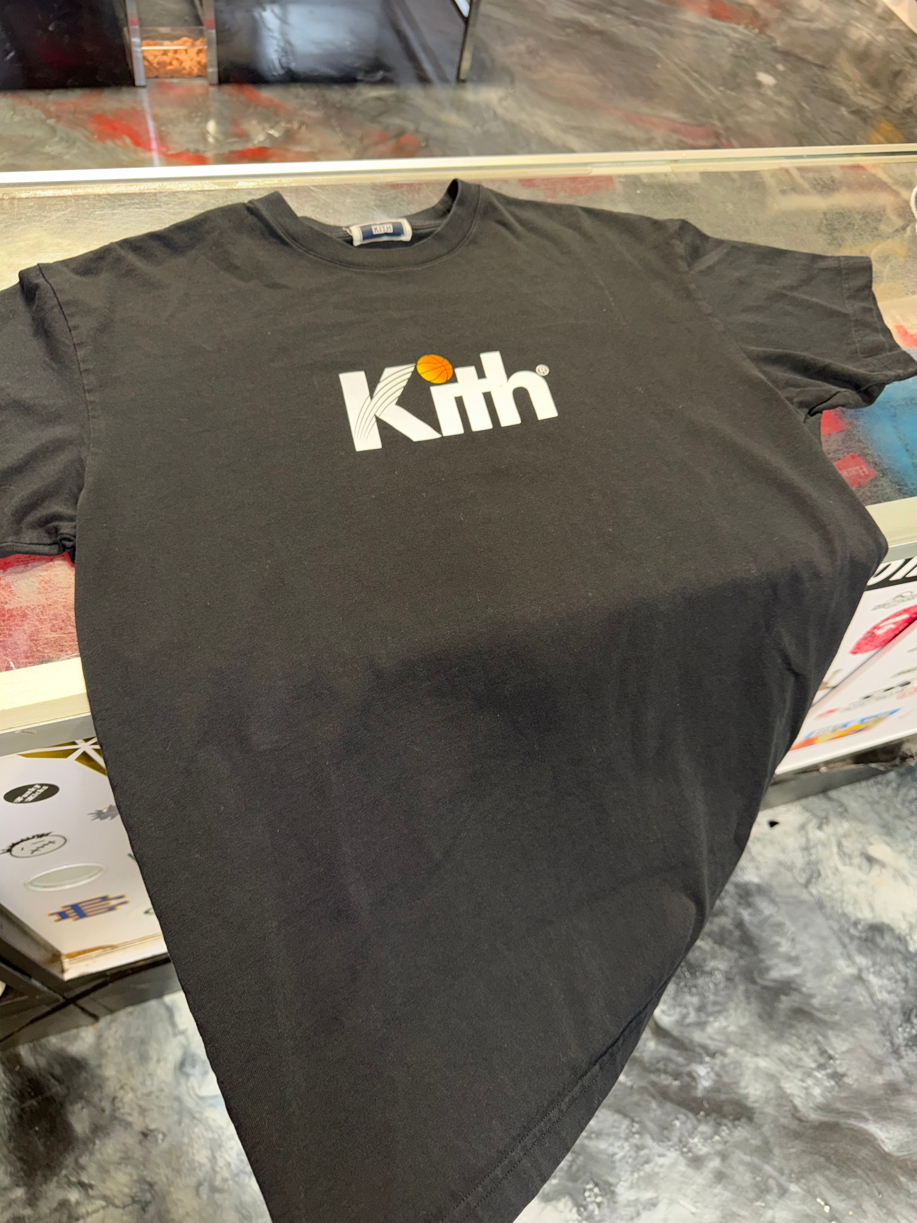Size S (Fits M) Kith Hoops Tee “Black”