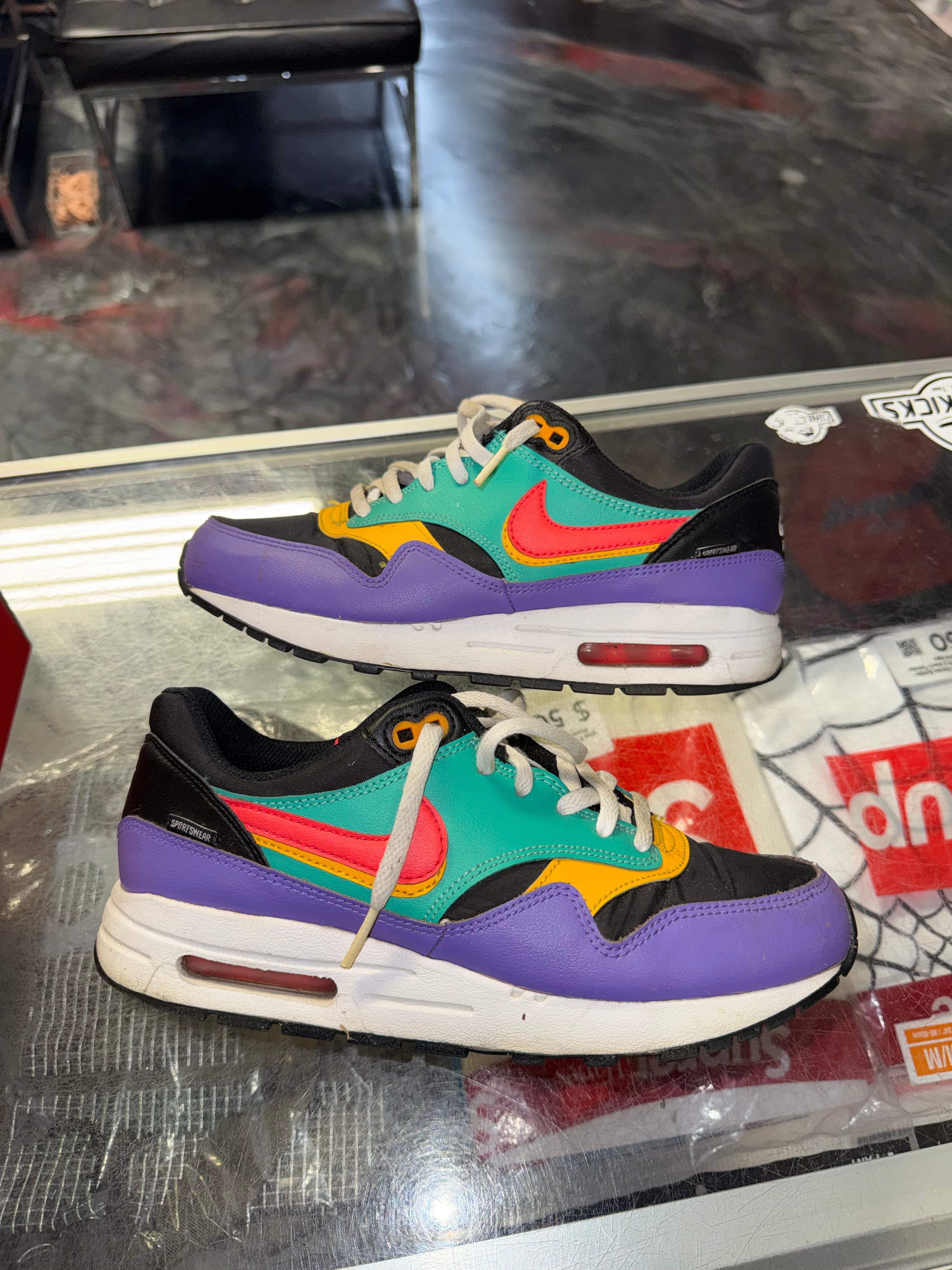 Size 6.5y Air max 1 Game Changers Black Green