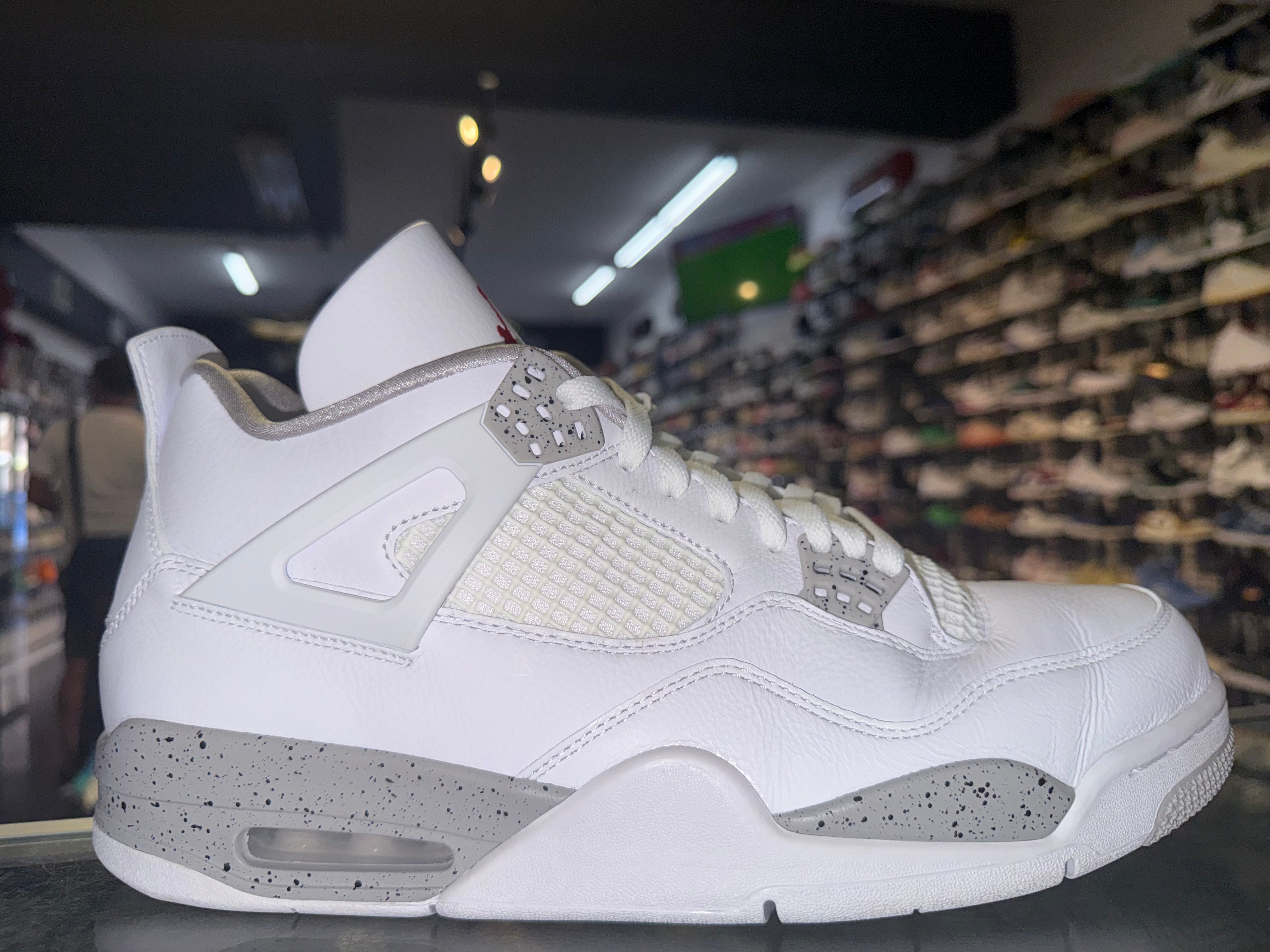 Size 12 Air Jordan 4 "White Oreo"