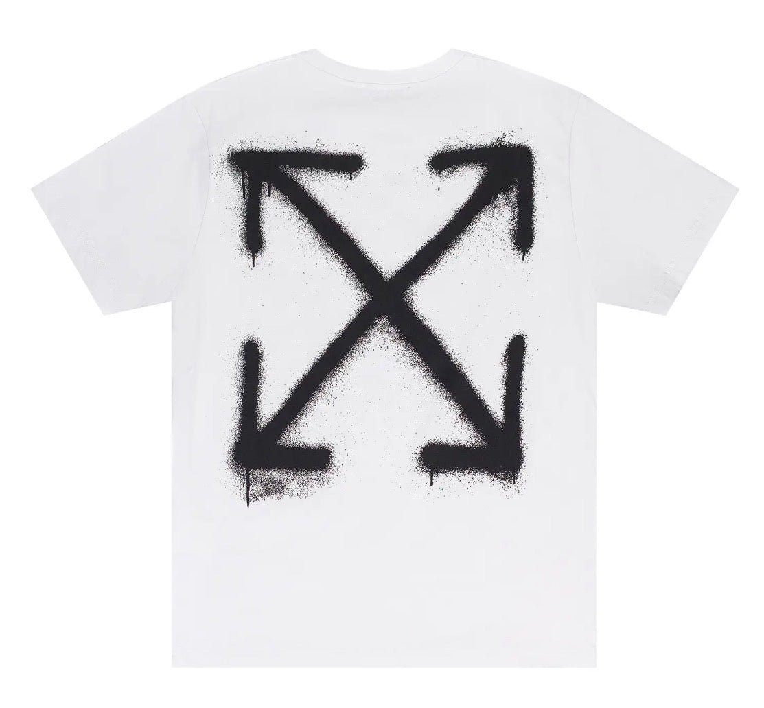 Size M Off White Spray Arrow Tee “White/Black” Brand New