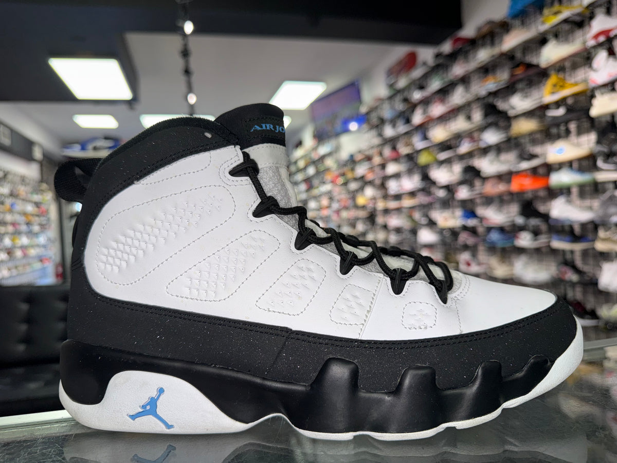 Size 9.5 Air Jordan 9 "University Blue"