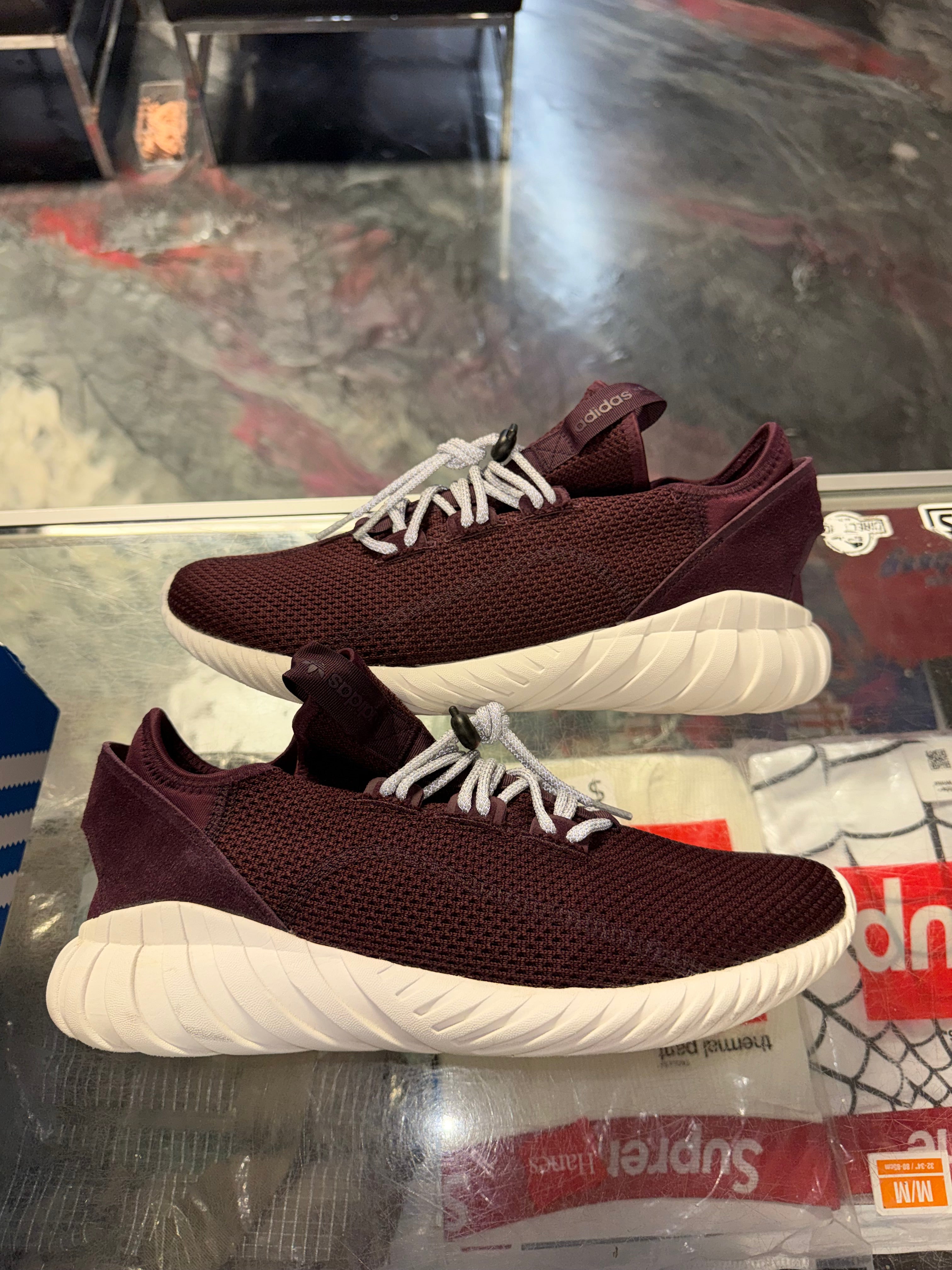 Size 11 Adidas Tubular Doom Maroon