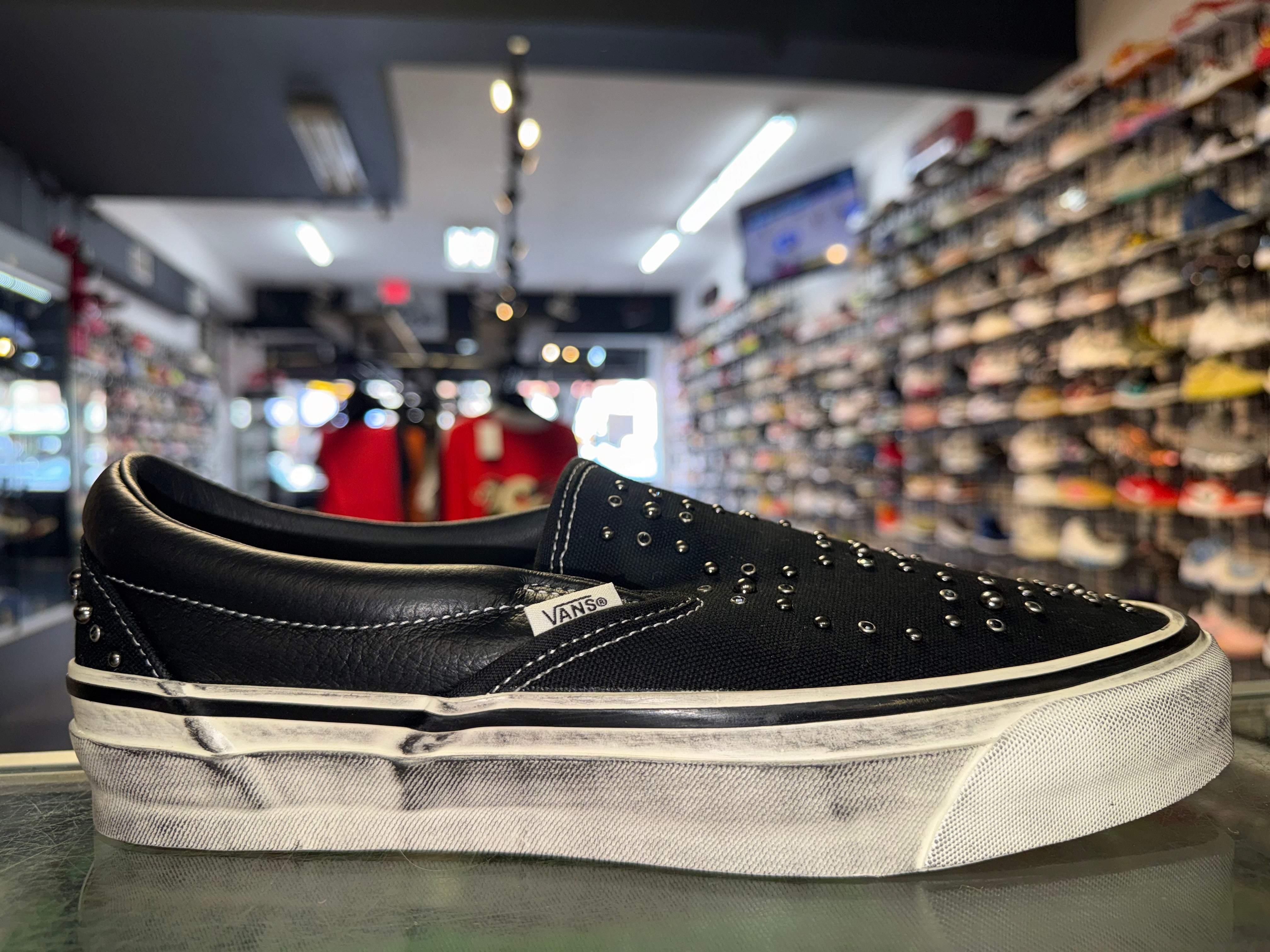 Size 10 Vans Slip On 98 Pearlized Pack “Blackout” Brand New