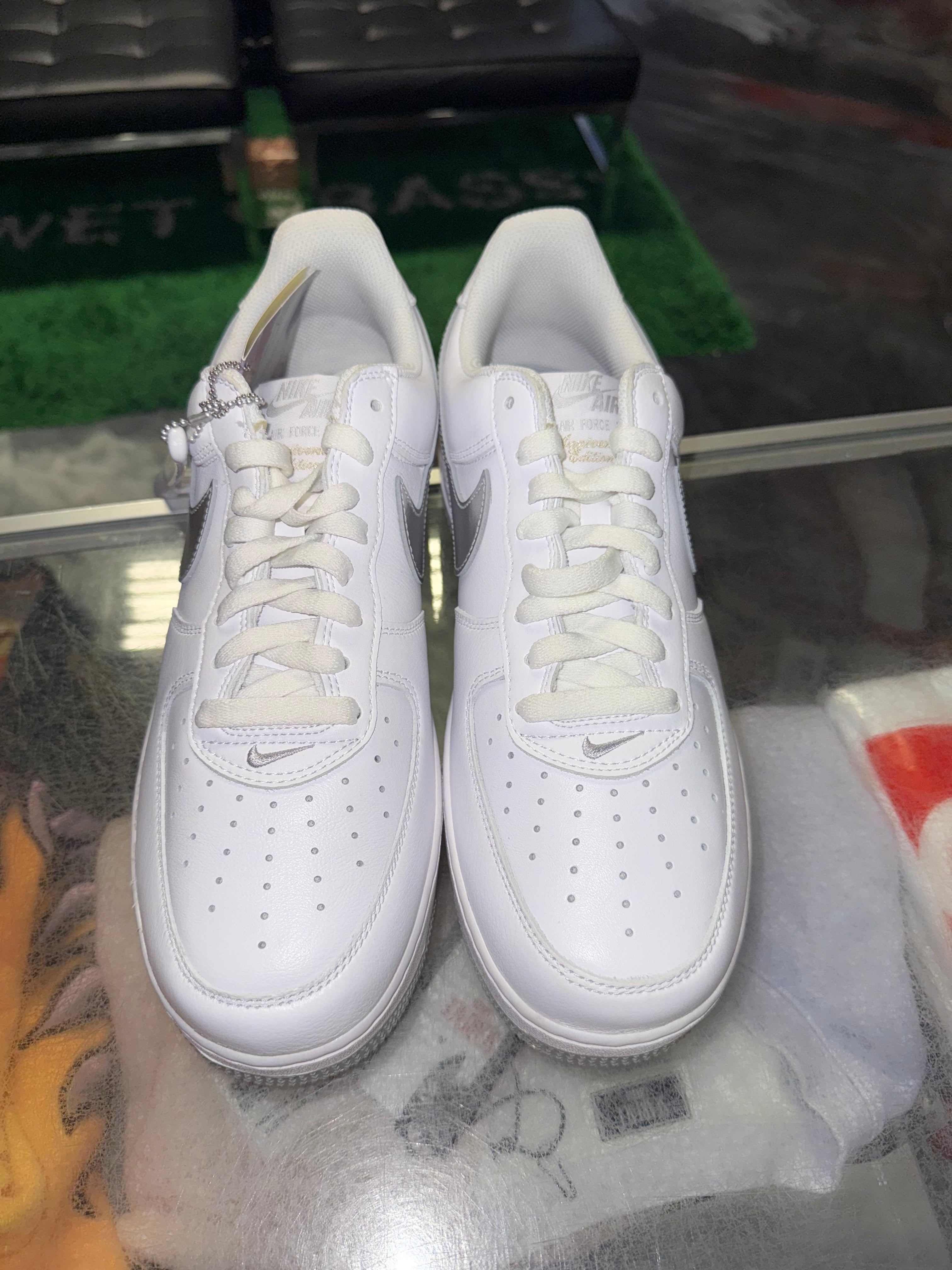 Size 11 Air Force 1 “White/Silver” Brand New