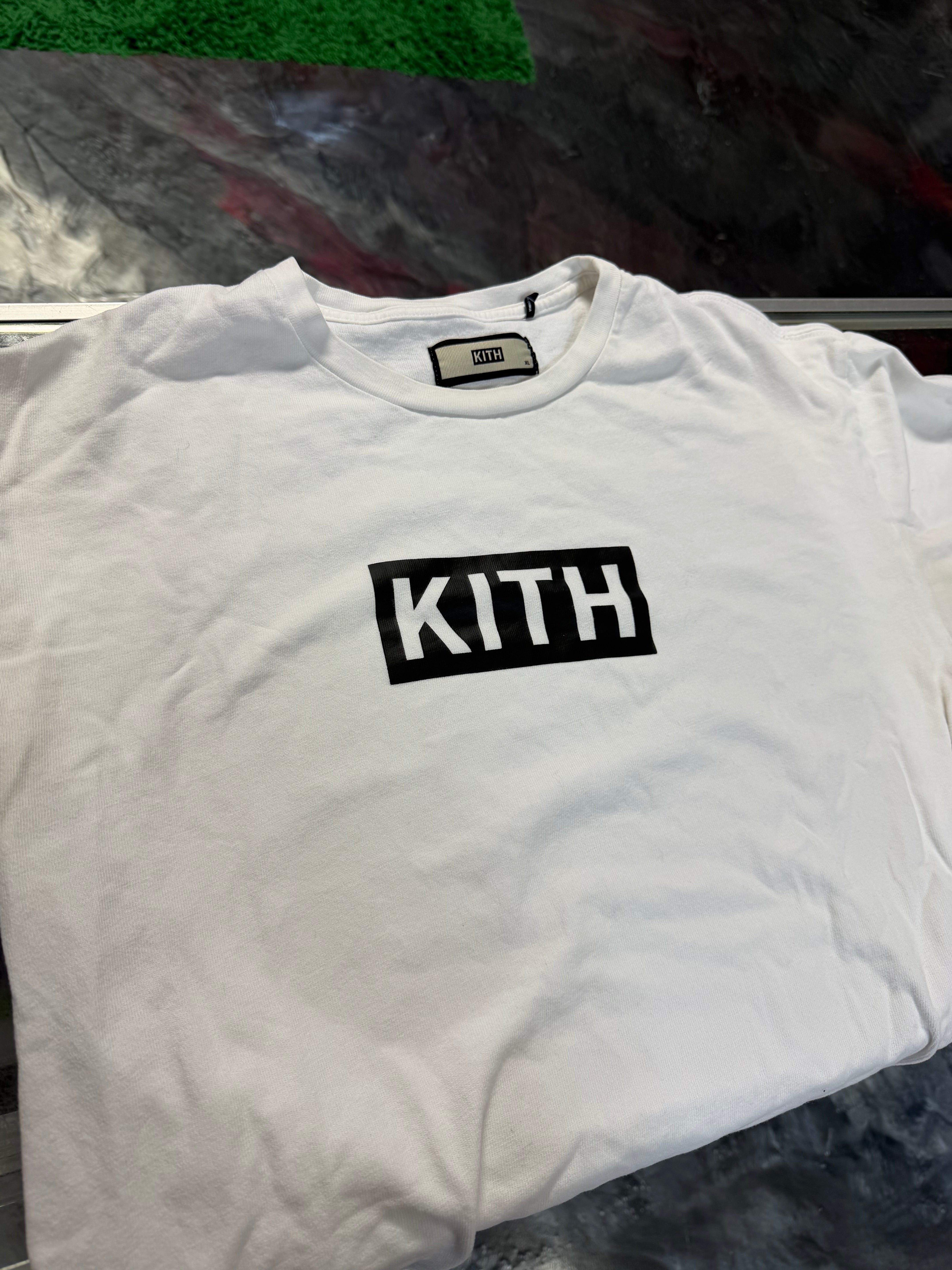 XL Kith Box Logo Tee White