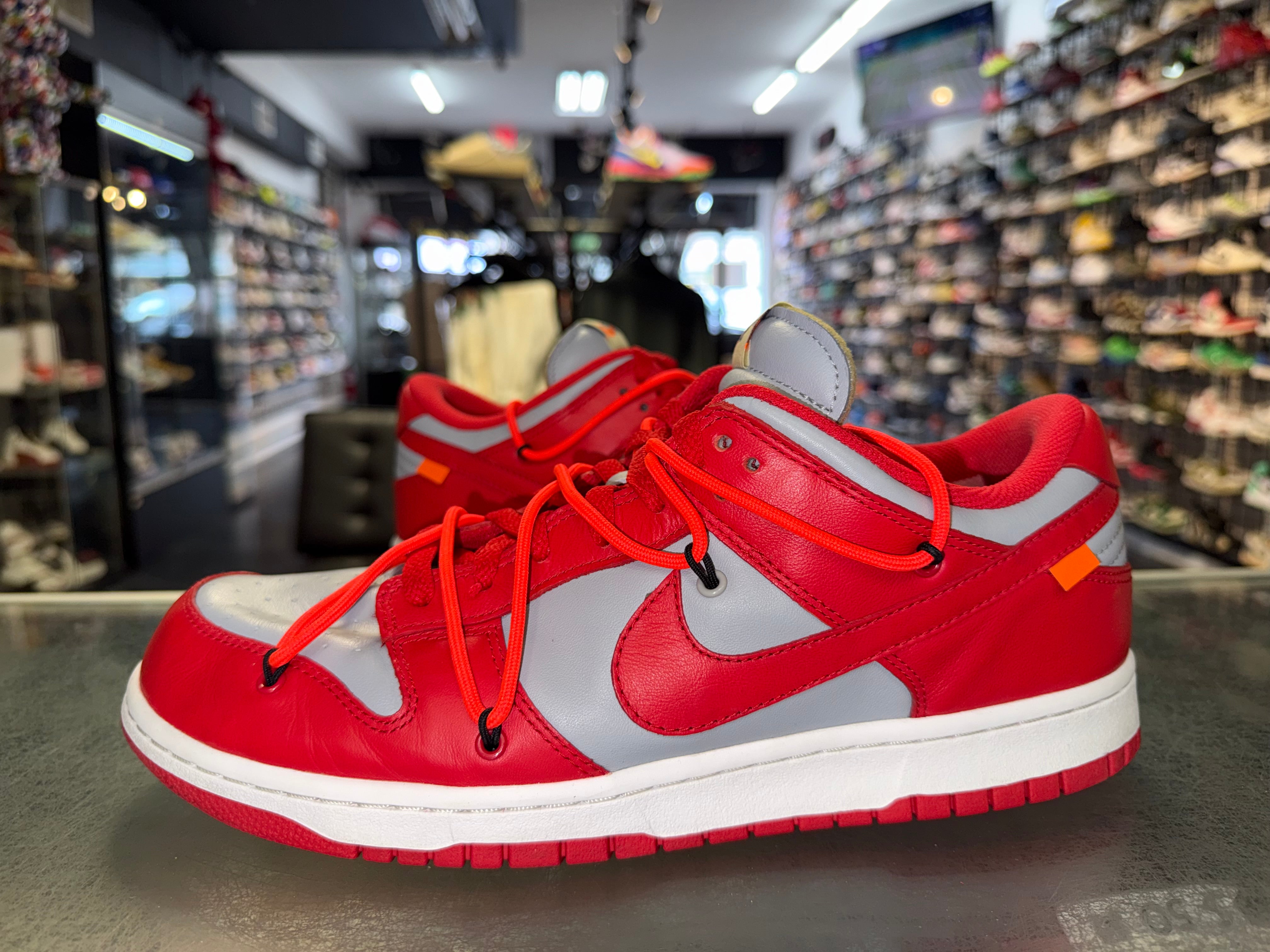 Size 11 Dunk Low Off-White "University Red"
