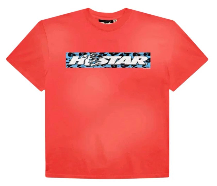 Size L Hellstar Box Logo Tee “Red/Blue”