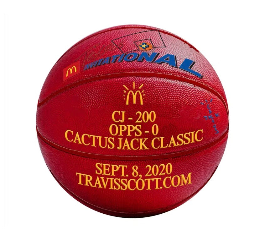 Size OS Travis Scott x McDonald’s All American Basketball “Red” Brand New