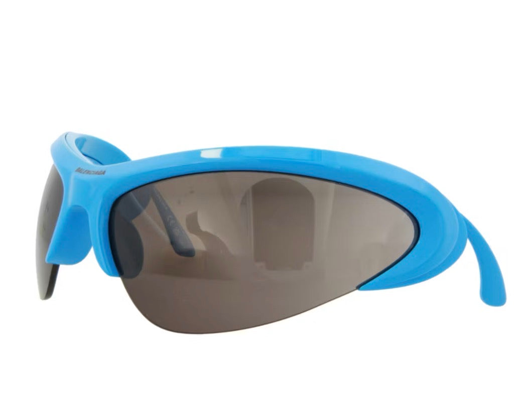 Size OS Balenciaga Sheild Fram Bio Injection Sunglasses “Blue” Brand New