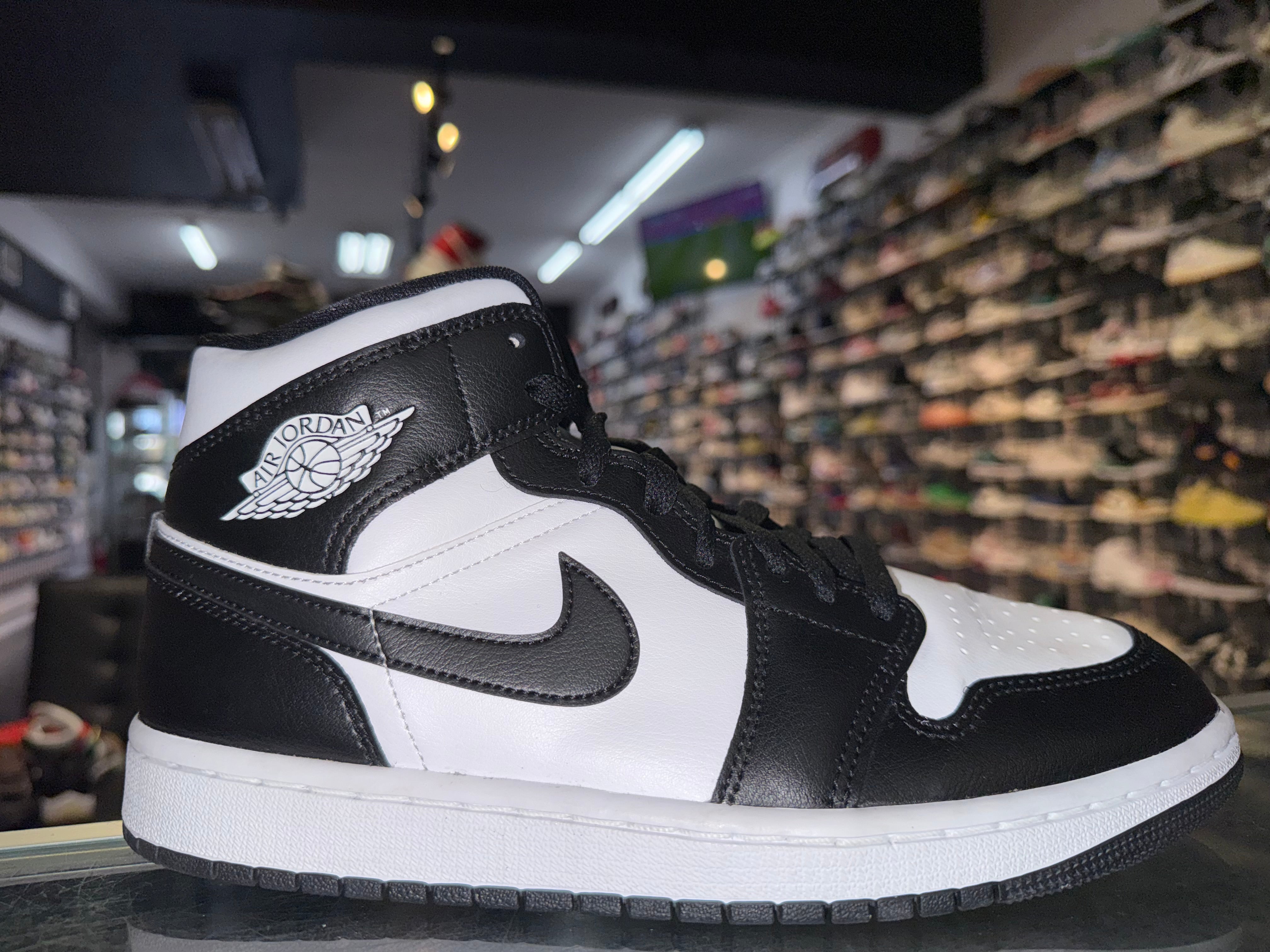 Size 7.5 (9W) Air Jordan 1 Mid "White Black"