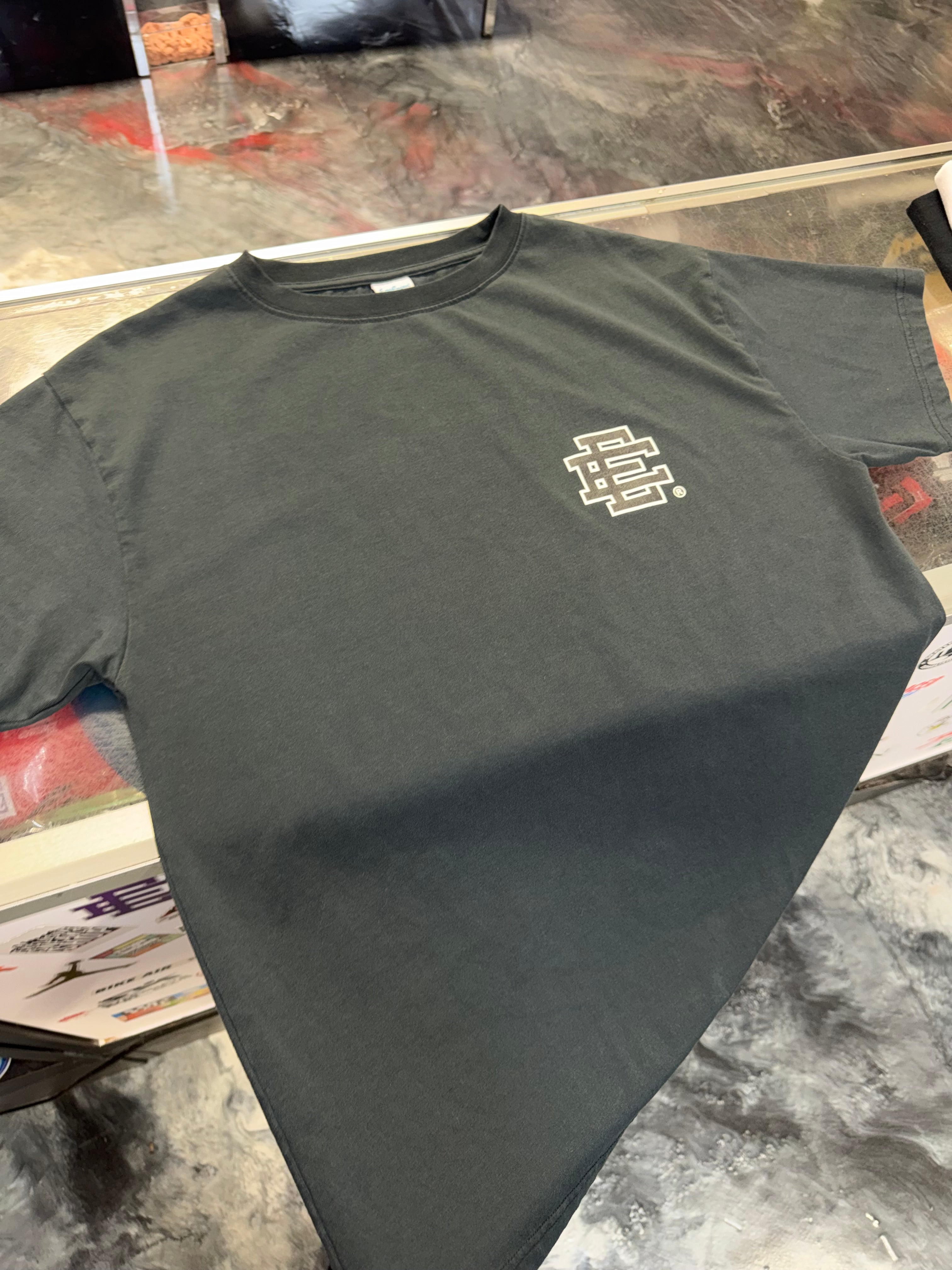 Size M Eric Emanuel EE Basic Tee “Black/White” Worn 1x