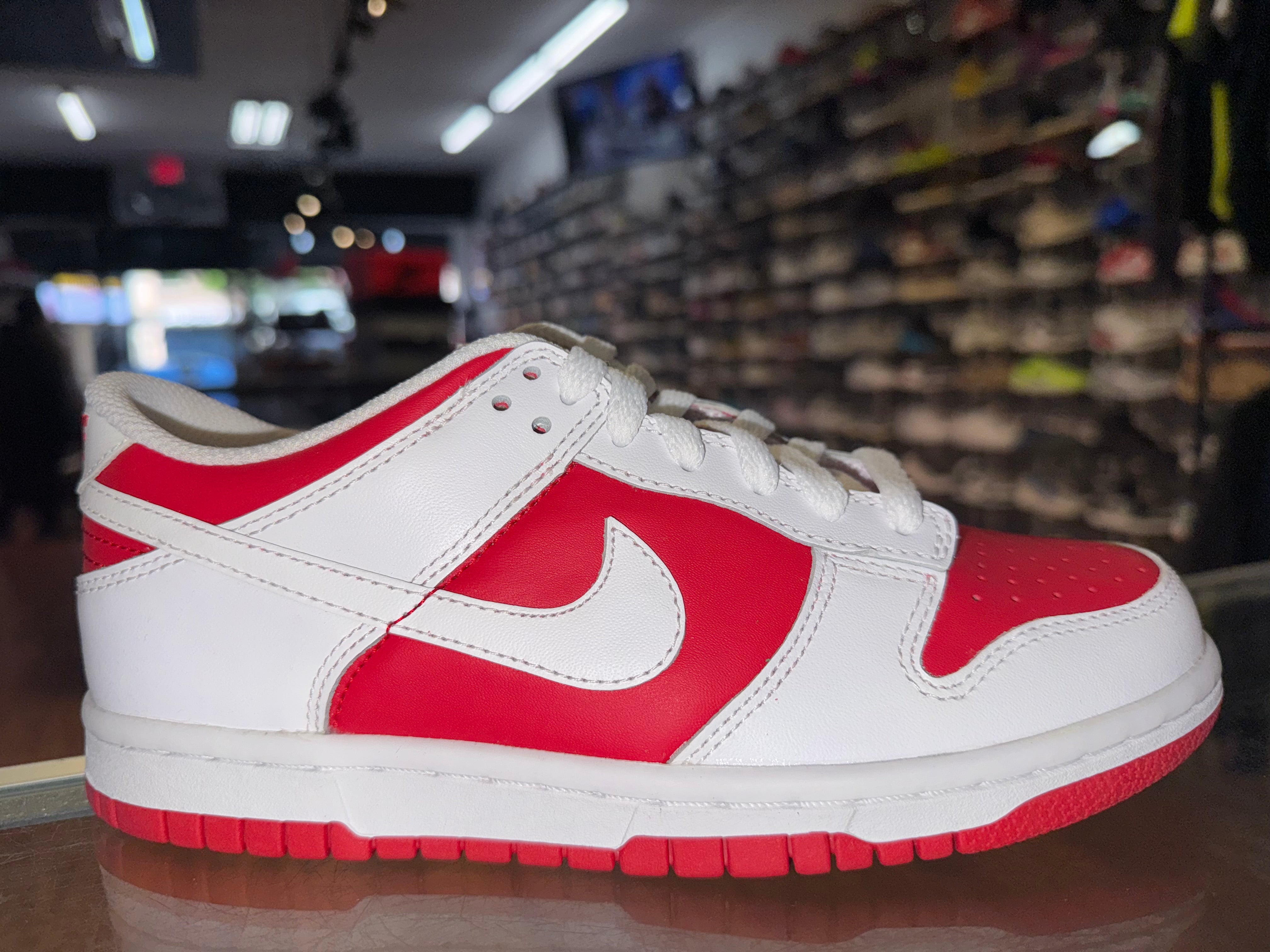Size 4y Dunk Low “Championship Red” Brand New