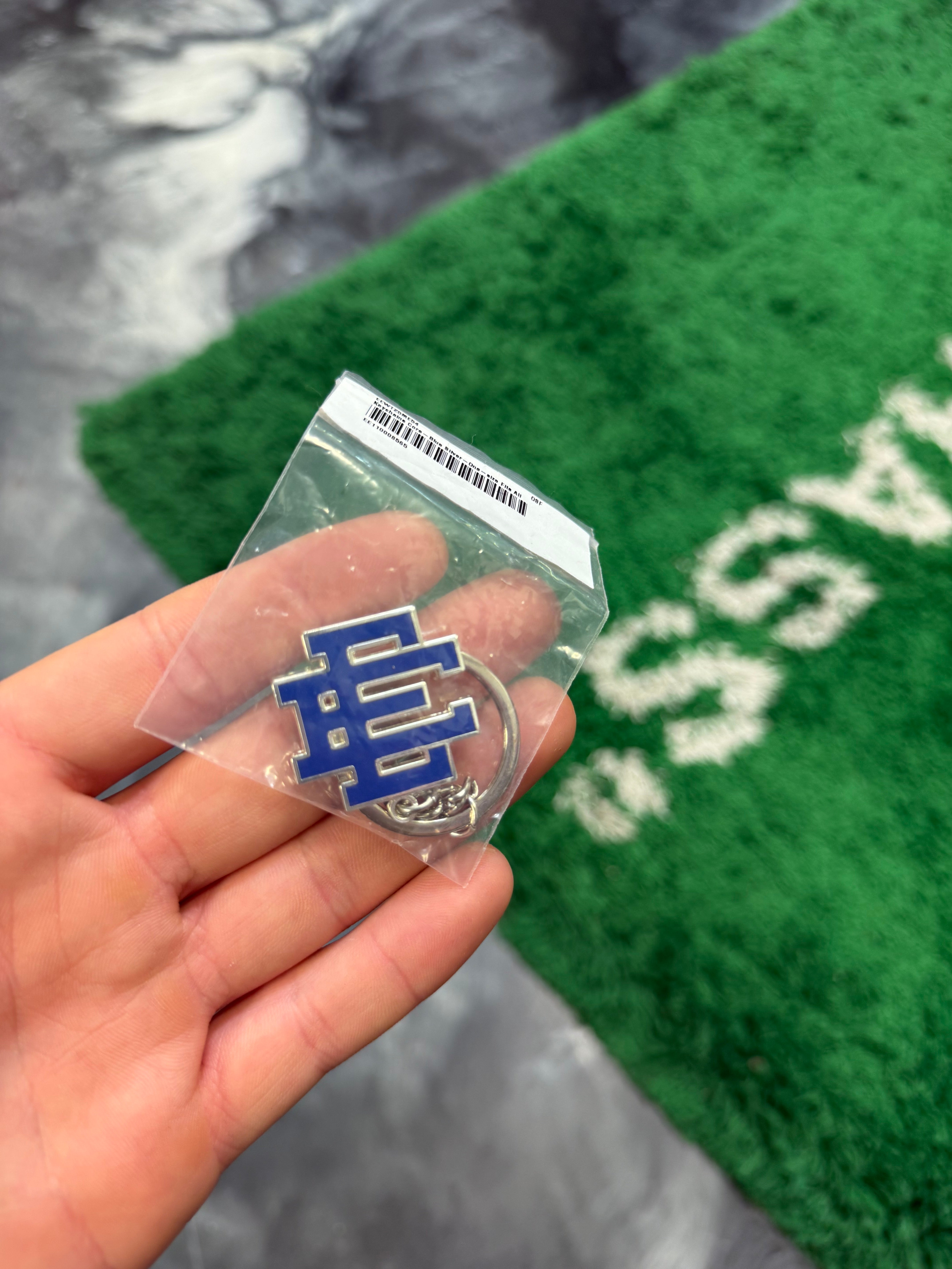 Eric Emanuel EE Keychain “Blue” Brand New