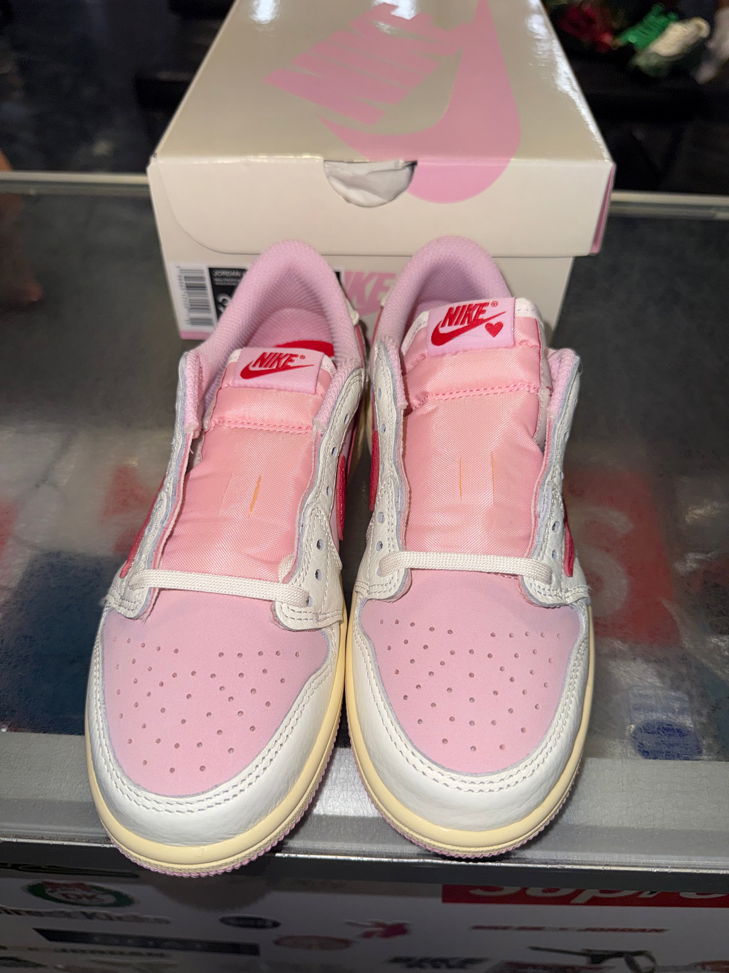 Size 3y Air Jordan 1 Low Travis Scott "Topical Pink" (PS) Brand New