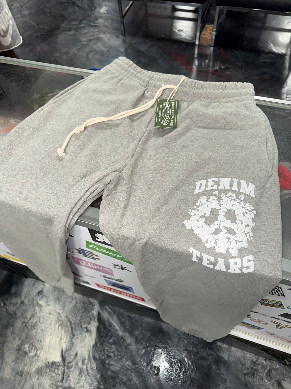 Size L Denim Tears University Sweatpants “Grey” Brand New