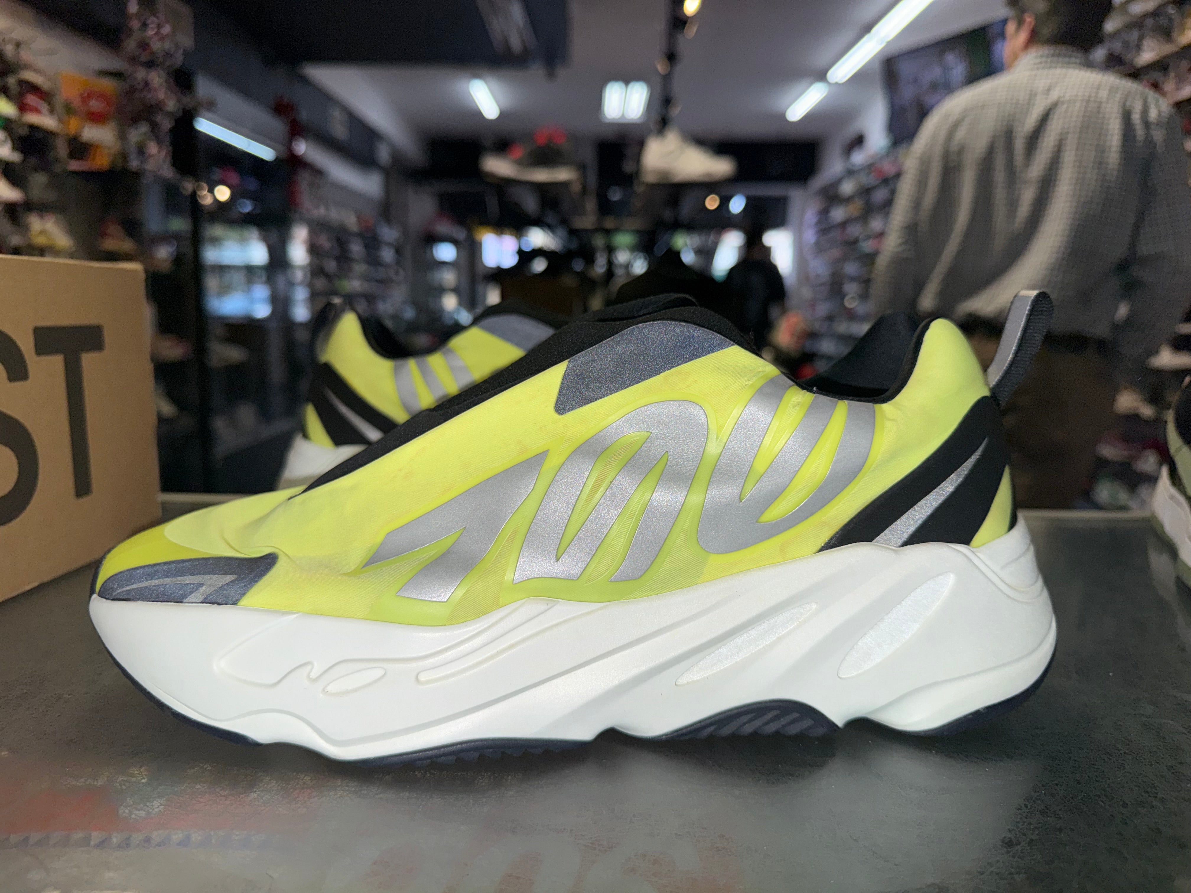 Size 12 Yeezy 700 MNVN Laceless "Phosphor"