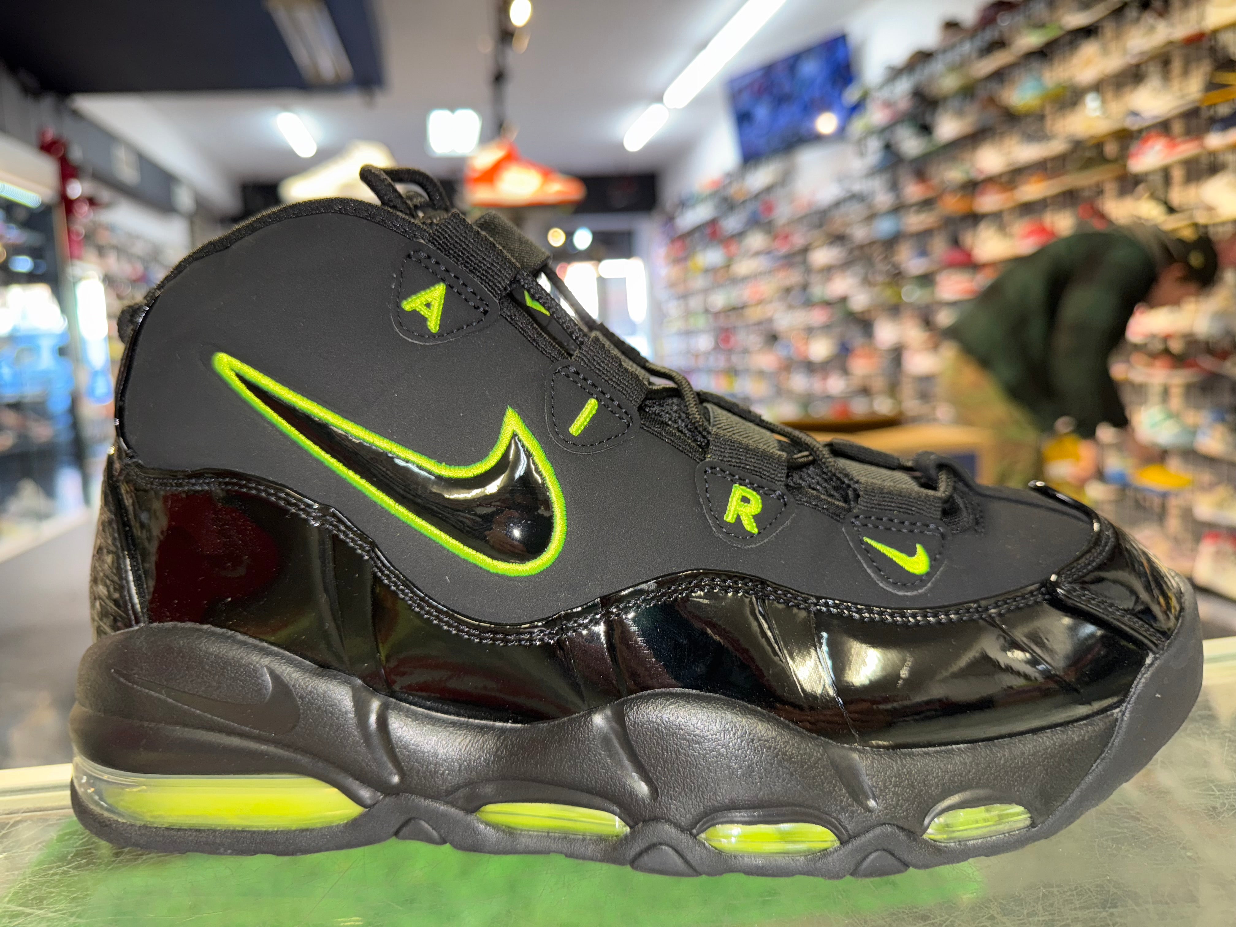 Size 10.5 Air More Uptempo 95 "Black Volt" Worn 1x