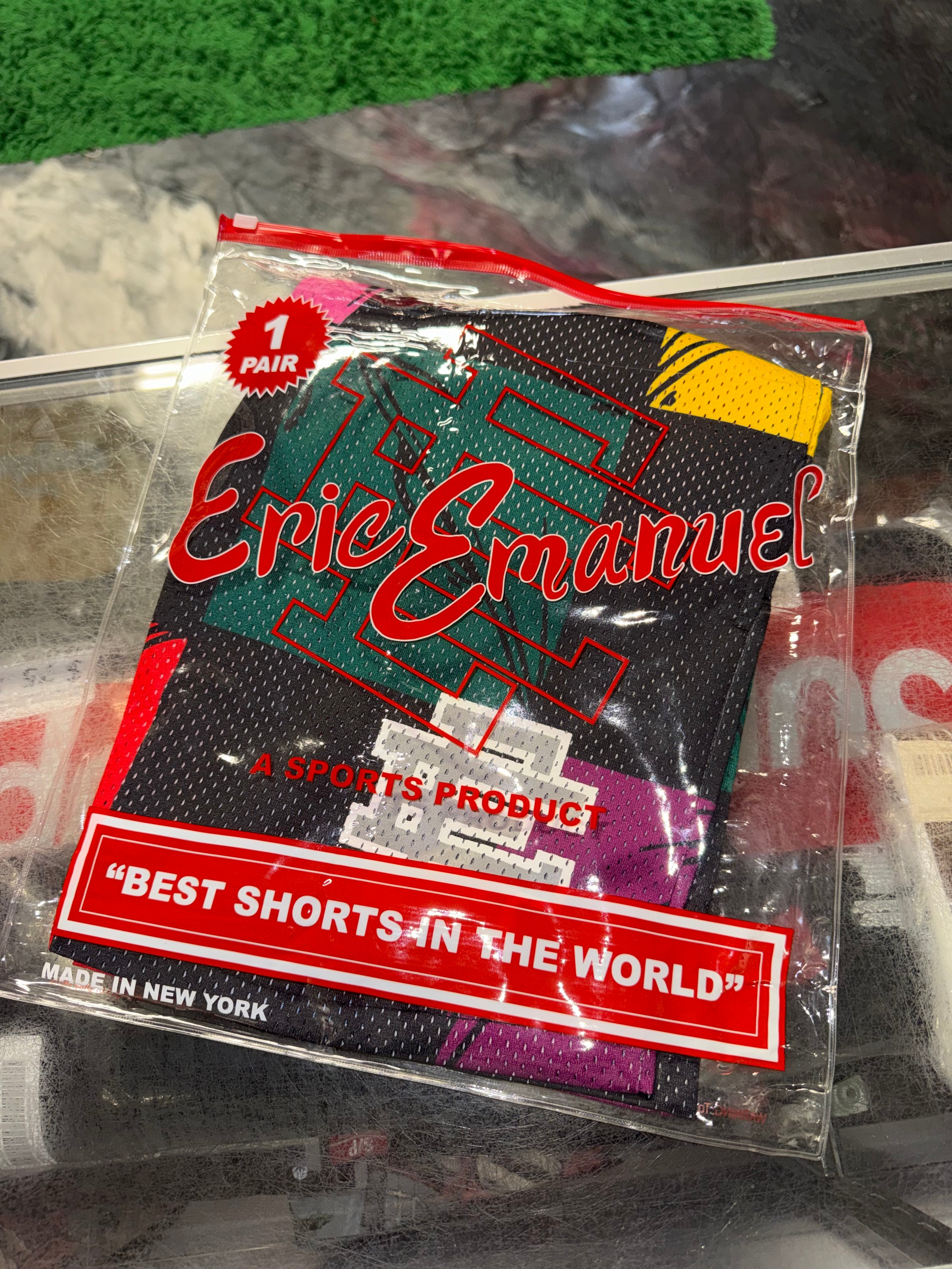 Size M Eric Emanuel x Matty Boy EE Shorts “Eyes Multicolor” Brand New