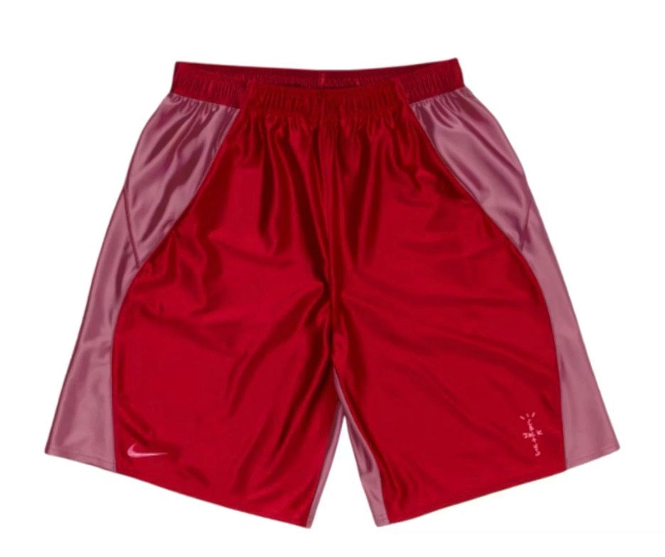 Size XL Travis Scott Cactus Jack x Nike Basketball Shorts “Red” Brand New