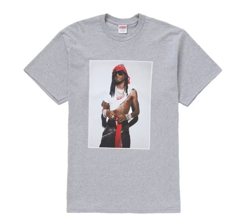 Size L Supreme Playboi Carti Photo Tee “Grey” Brand New