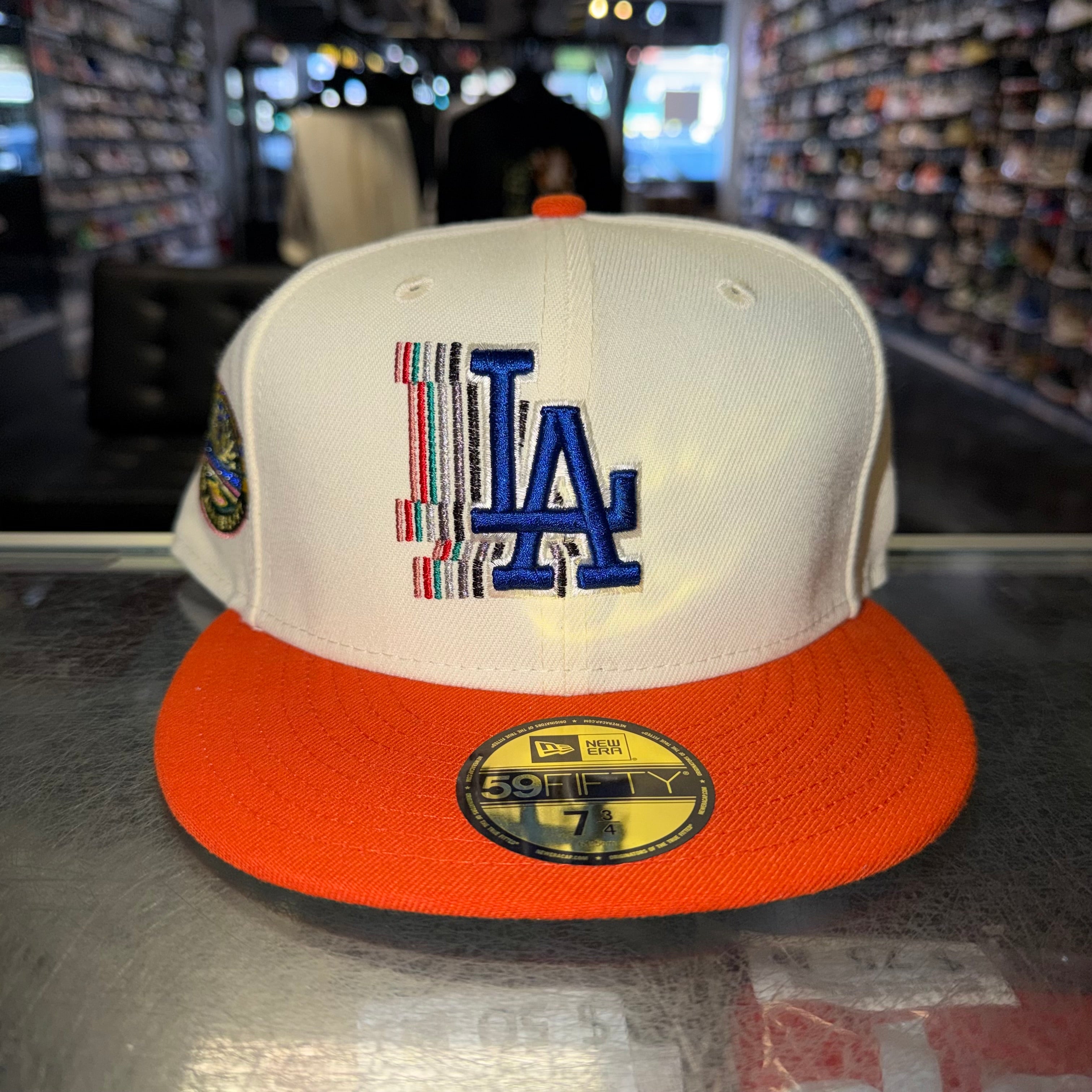 Size 7 3/4 New Era Fitted Hat "Dodgers U-Haul" Brand New
