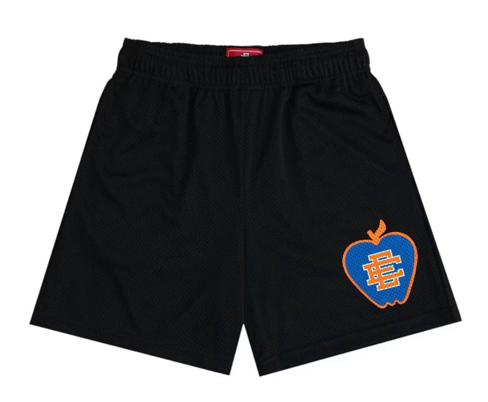 Size M Eric Emanuel EE Shorts “Apple Blue/Orange” Brand New