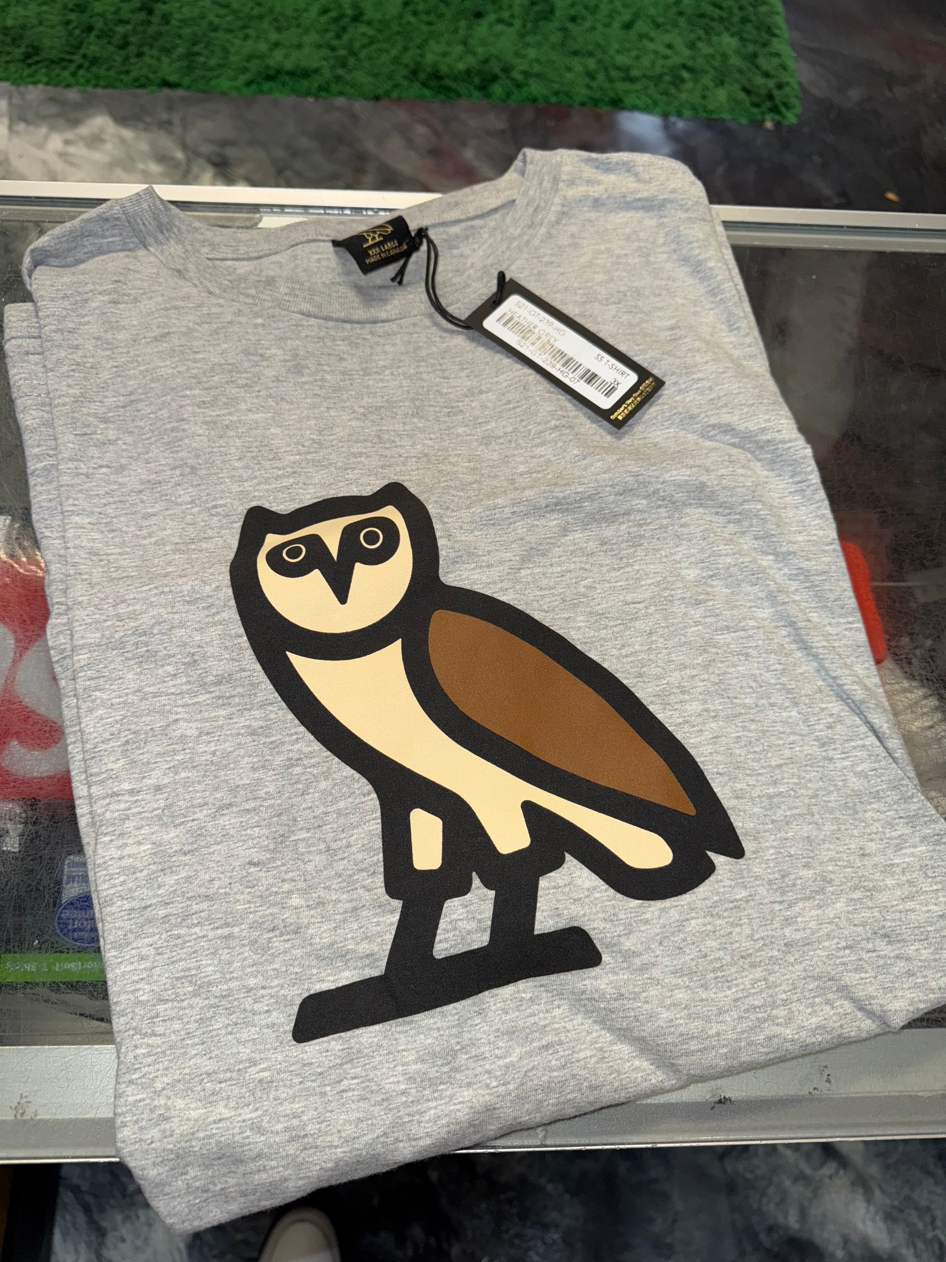 Size XXXL OVO Bubble Owl Tee “Grey” Brand New