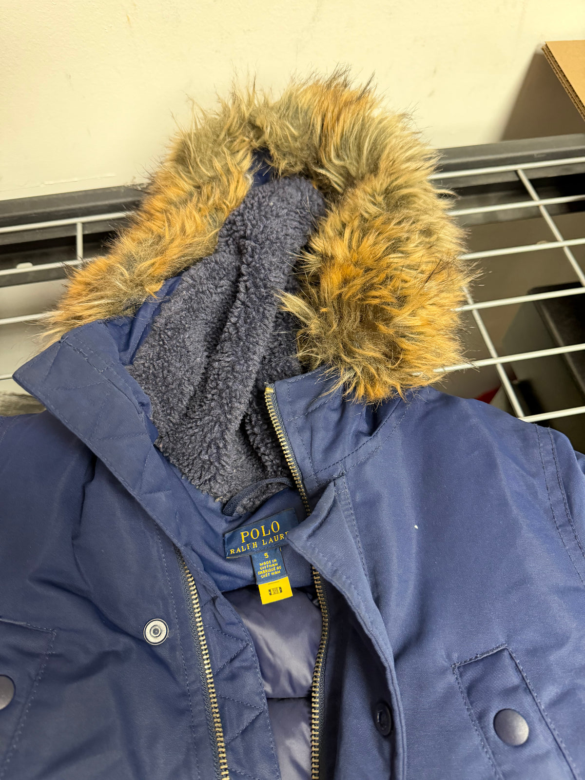 Size Kids 5T Polo Ralph Lauren Jacket "Blue Brown"