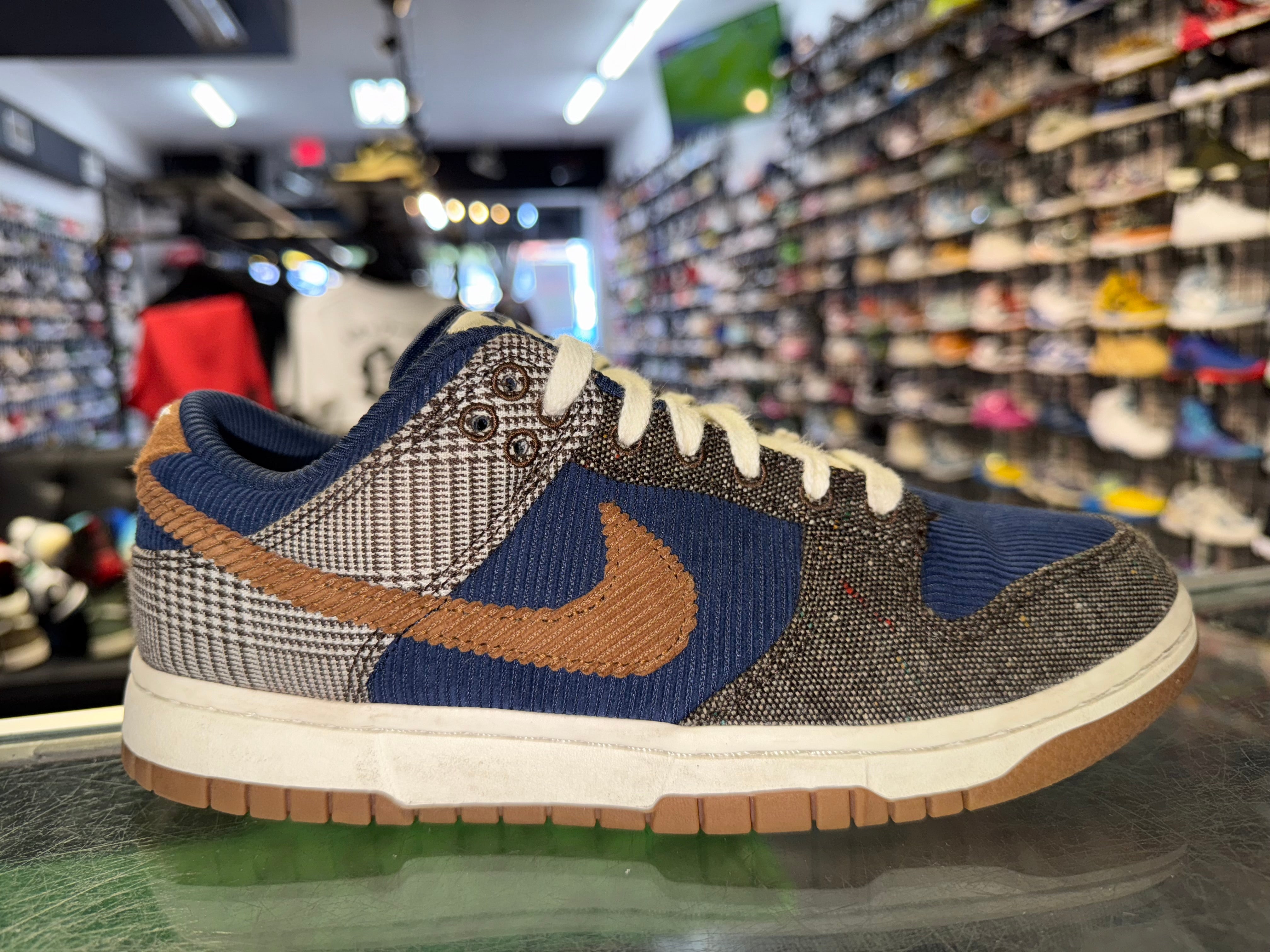 Size 6.5 Dunk Low "Blue Courdoroy"