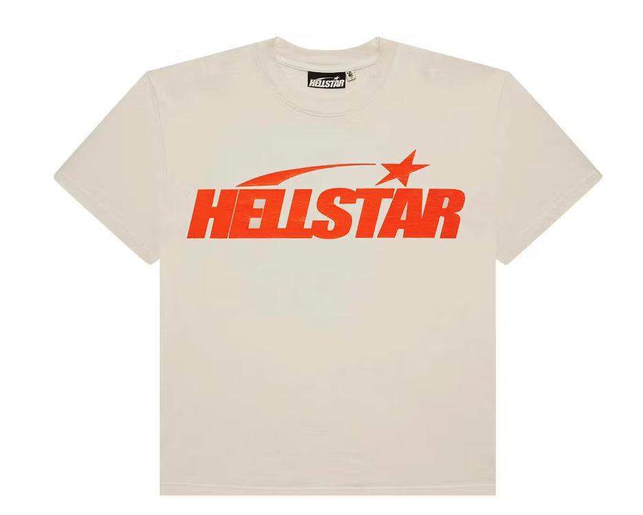 Size S (Fits M) Hellstar Classic Logo Tee “Orange” Brand New