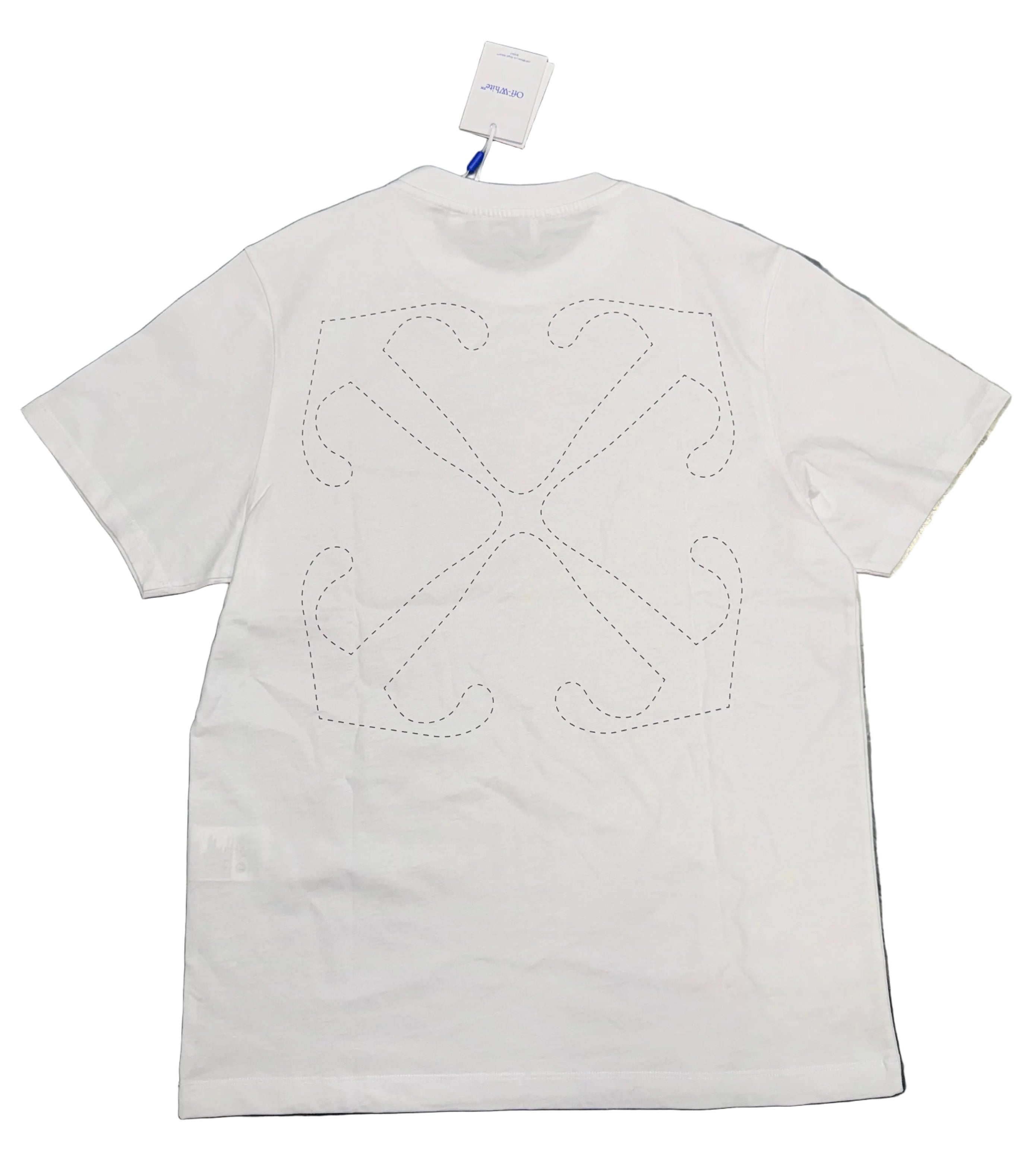 Size L Off White Embroidery Arrow Tee “White/Black” Brand New