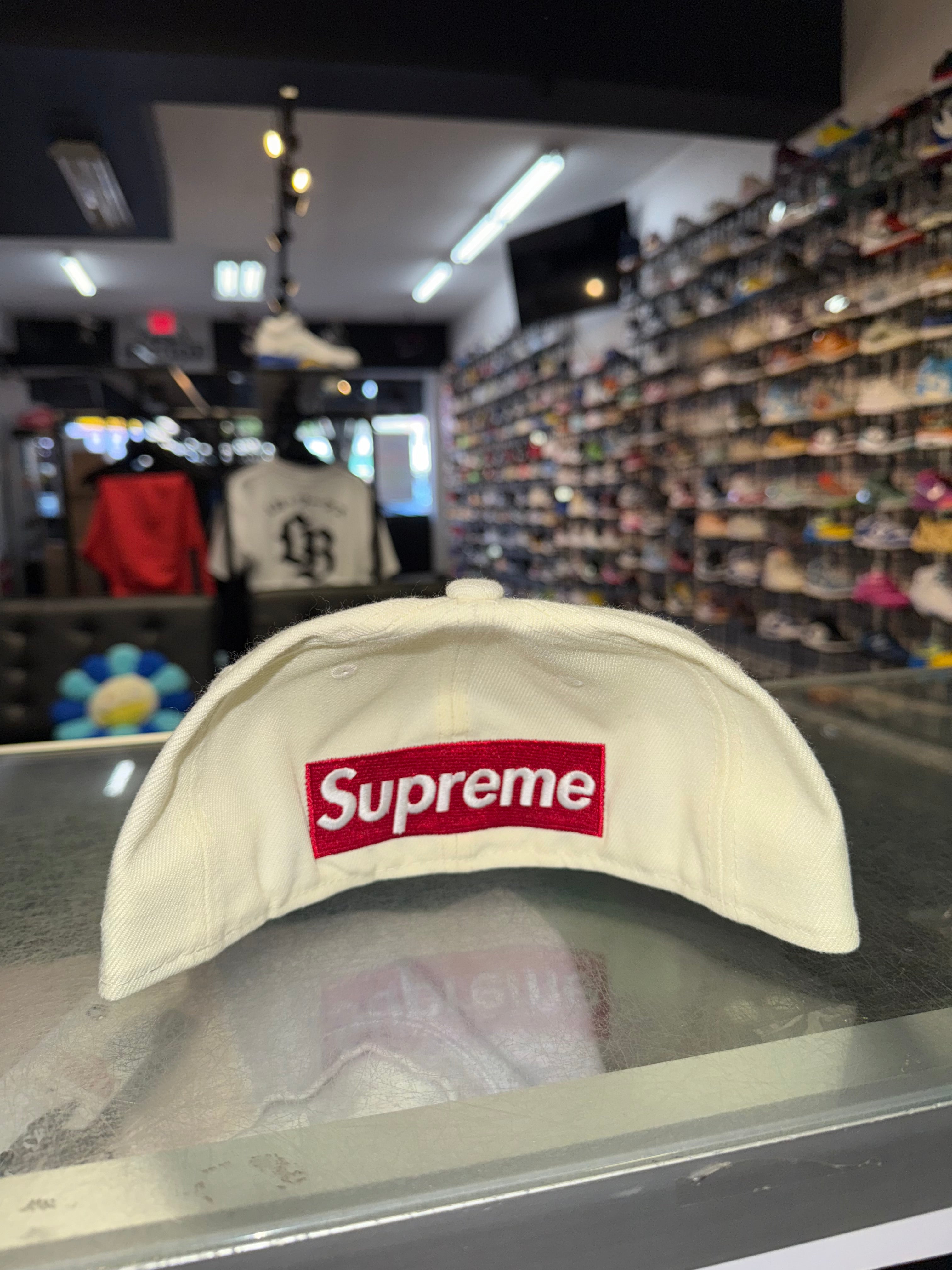 Size 7 1/8 Supreme Reverse Bogo Fitted Hat “Red/White” Brand New