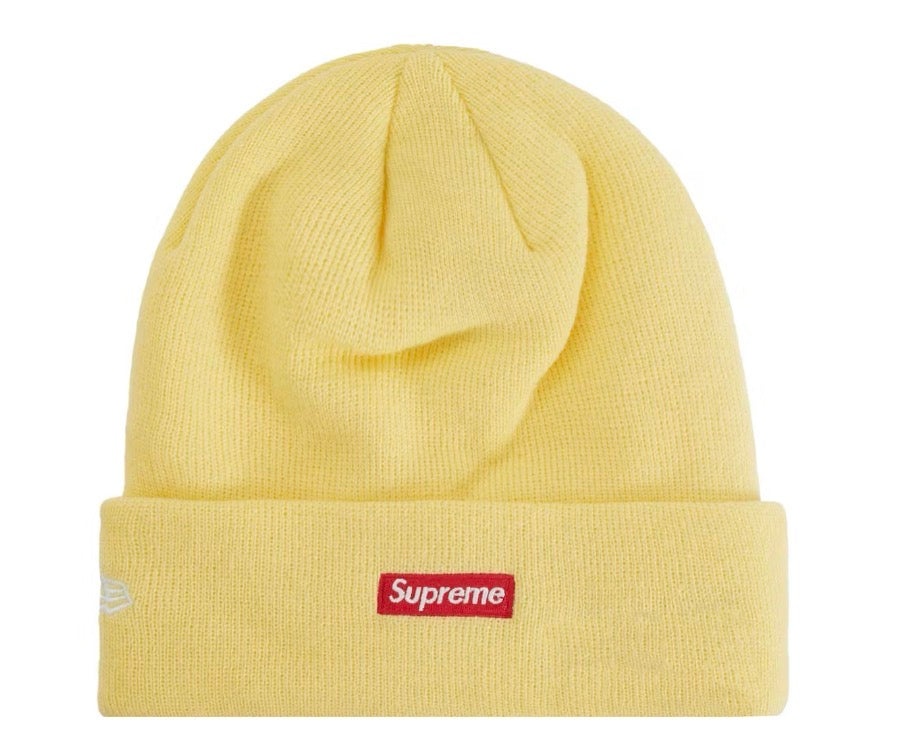 Size OS Supreme New Era Varsity Beanie “Yellow” Brand New